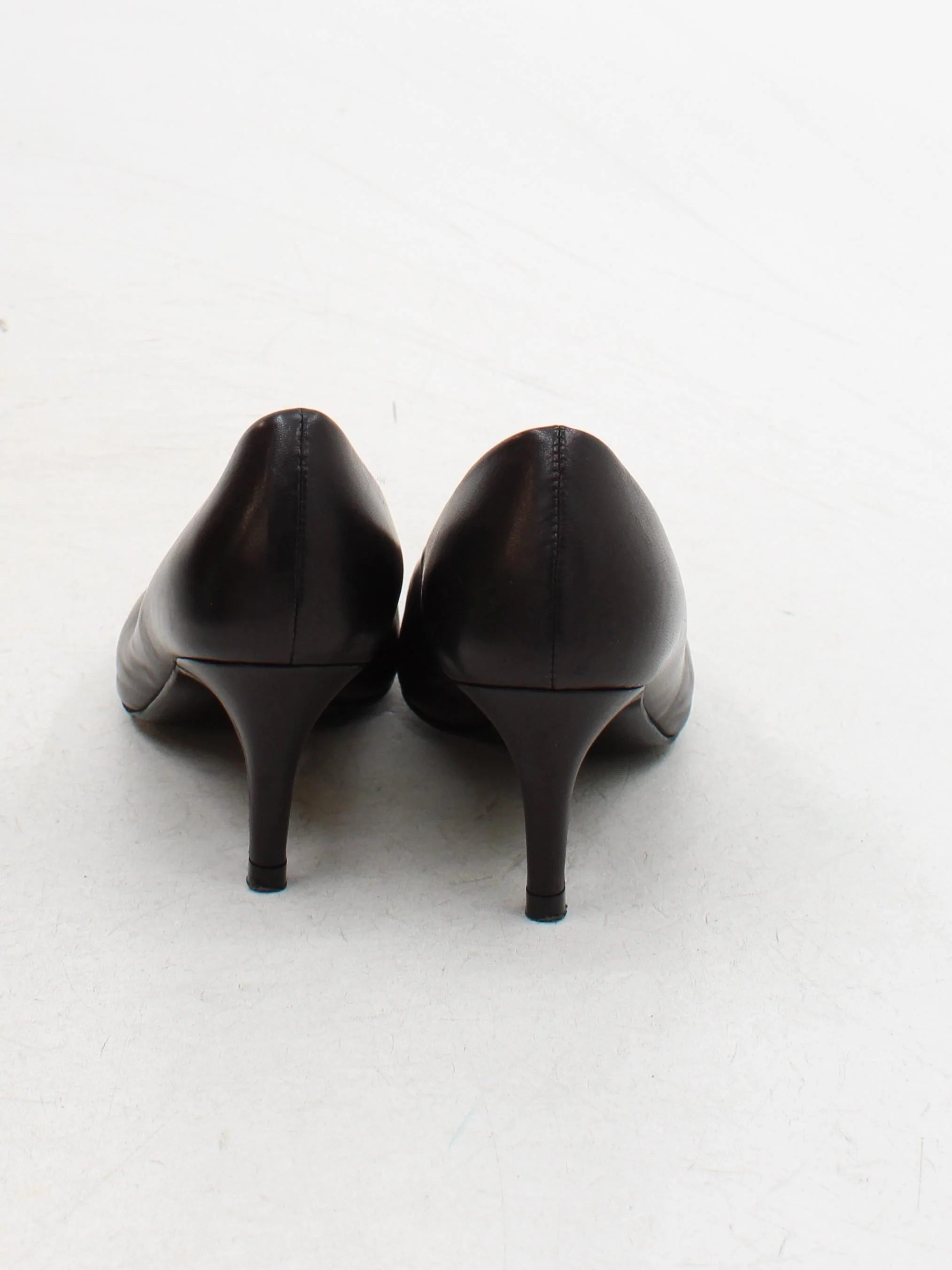Sole Bliss Women's Heels UK 3.5 Black 100% Leather Court - Image 3