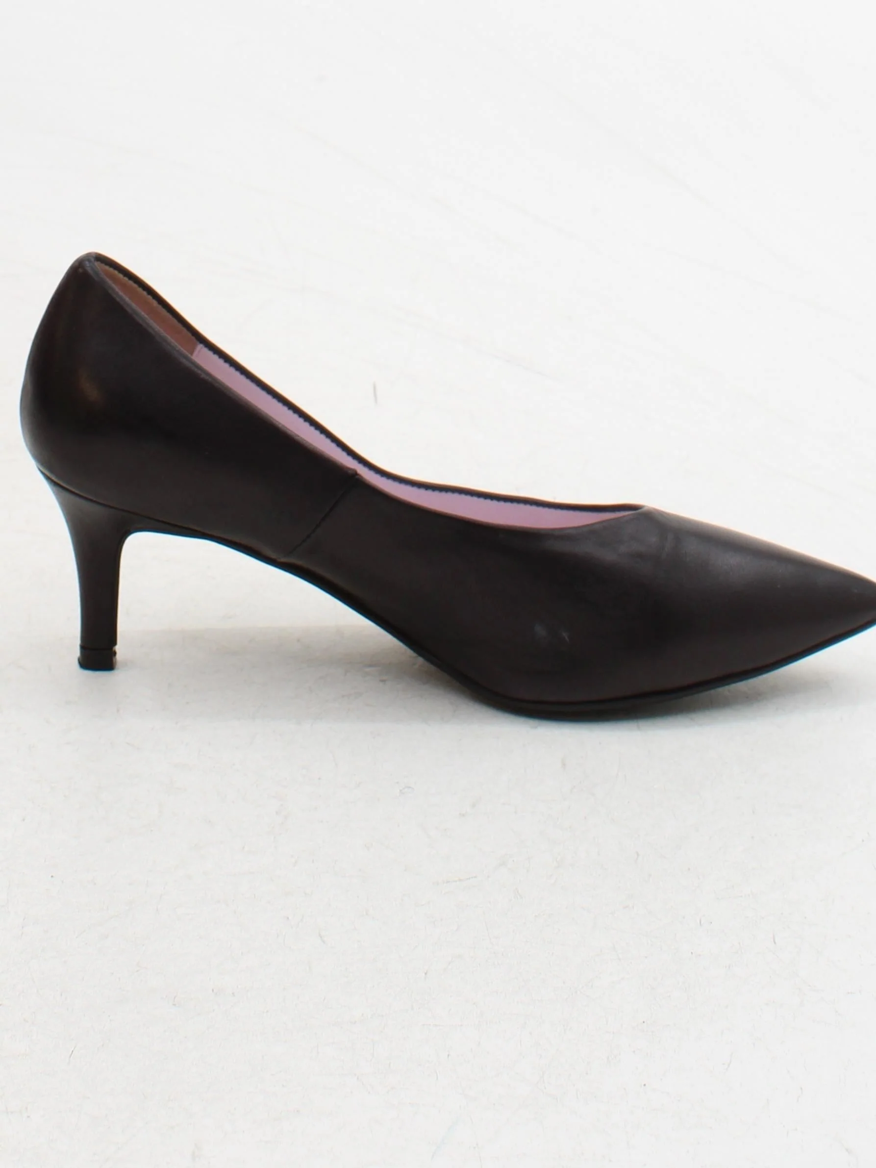 Sole Bliss Women's Heels UK 3.5 Black 100% Leather Court - Image 5
