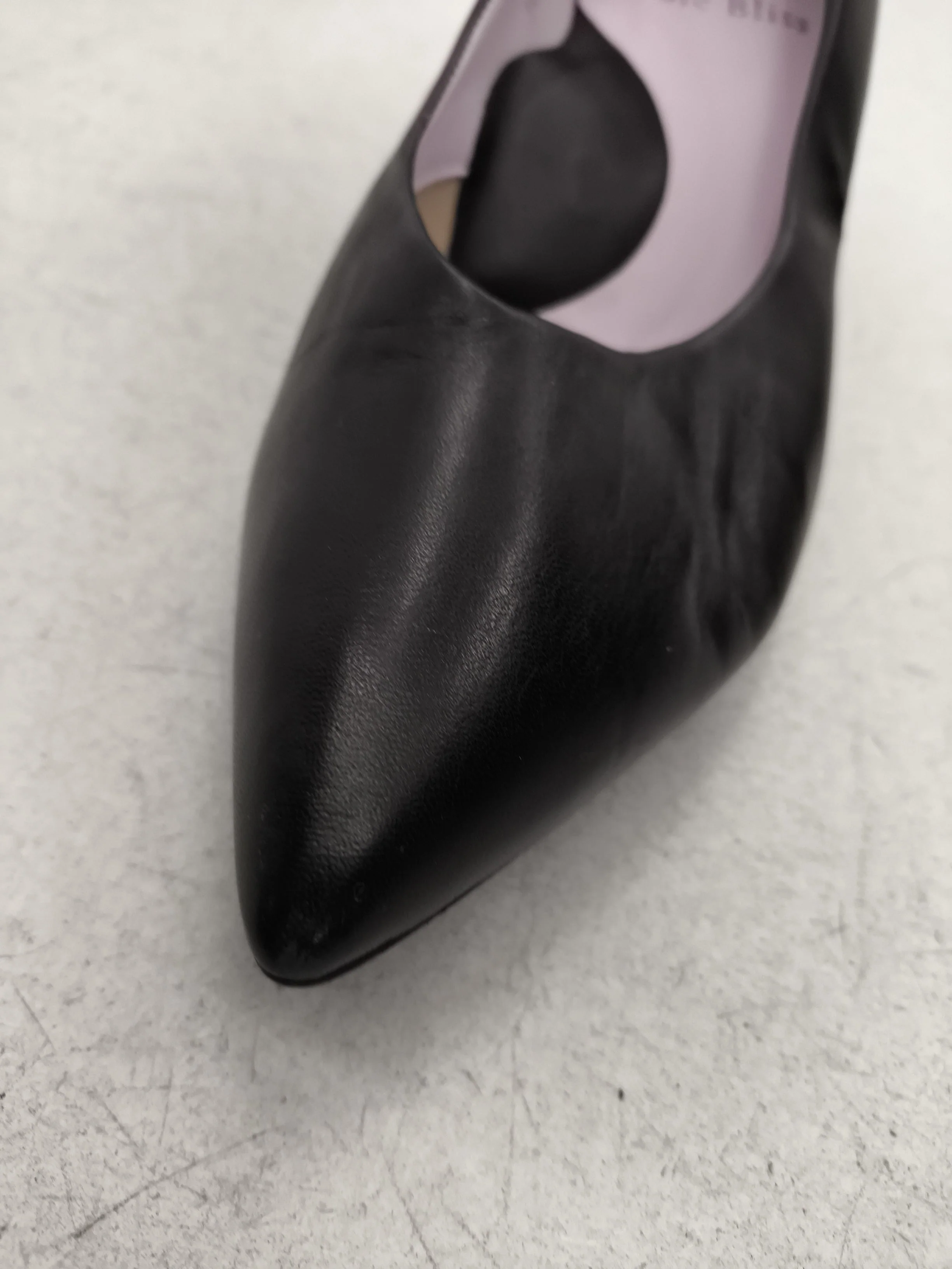 Sole Bliss Women's Heels UK 3.5 Black 100% Leather Court - Image 8