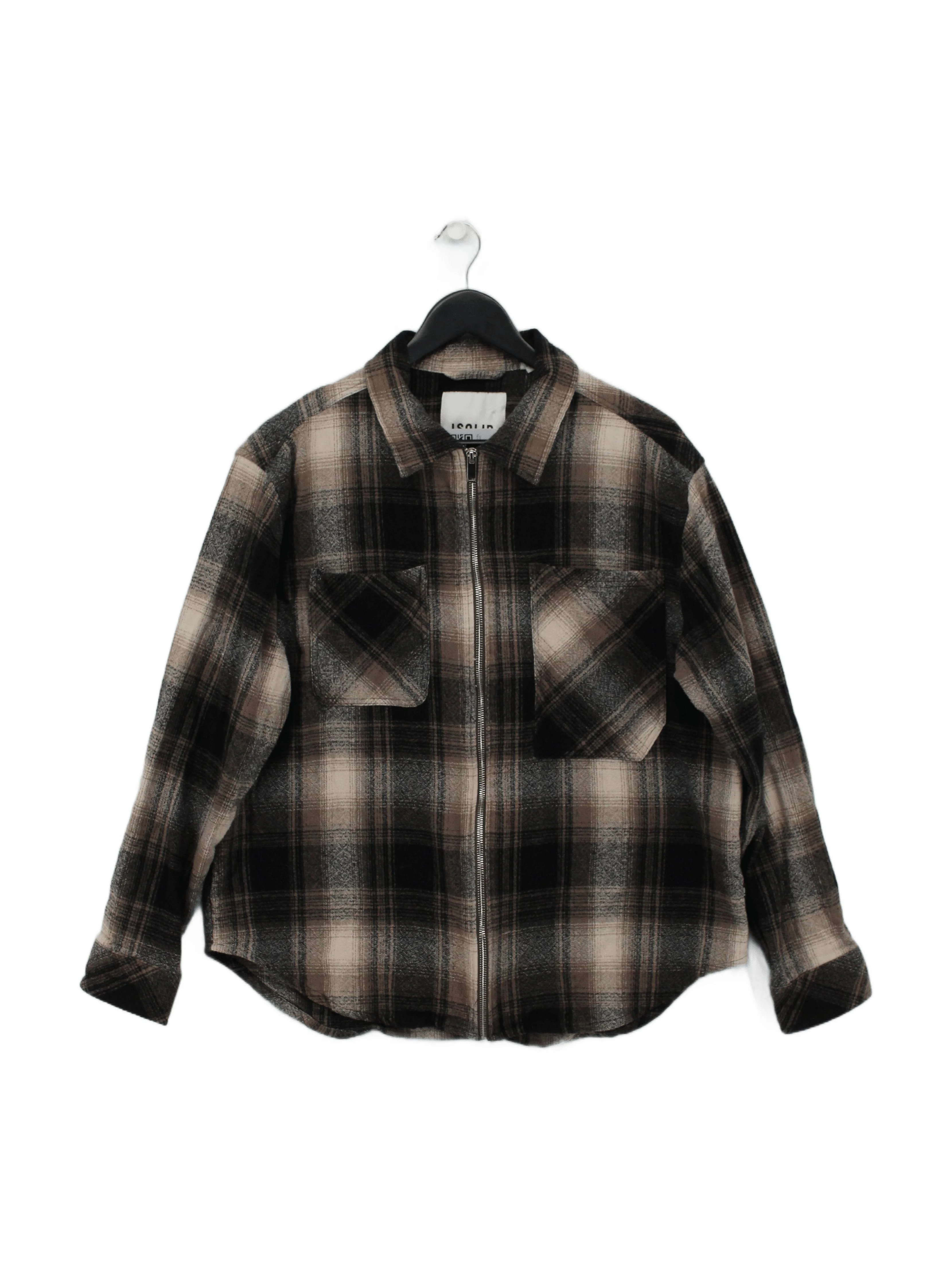 Solid Men's Shirt M Multi Checkered 100% Cotton Basic