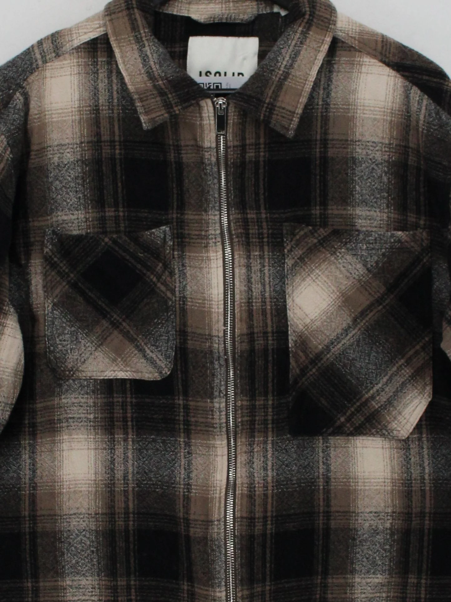 Solid Men's Shirt M Multi Checkered 100% Cotton Basic - Image 3