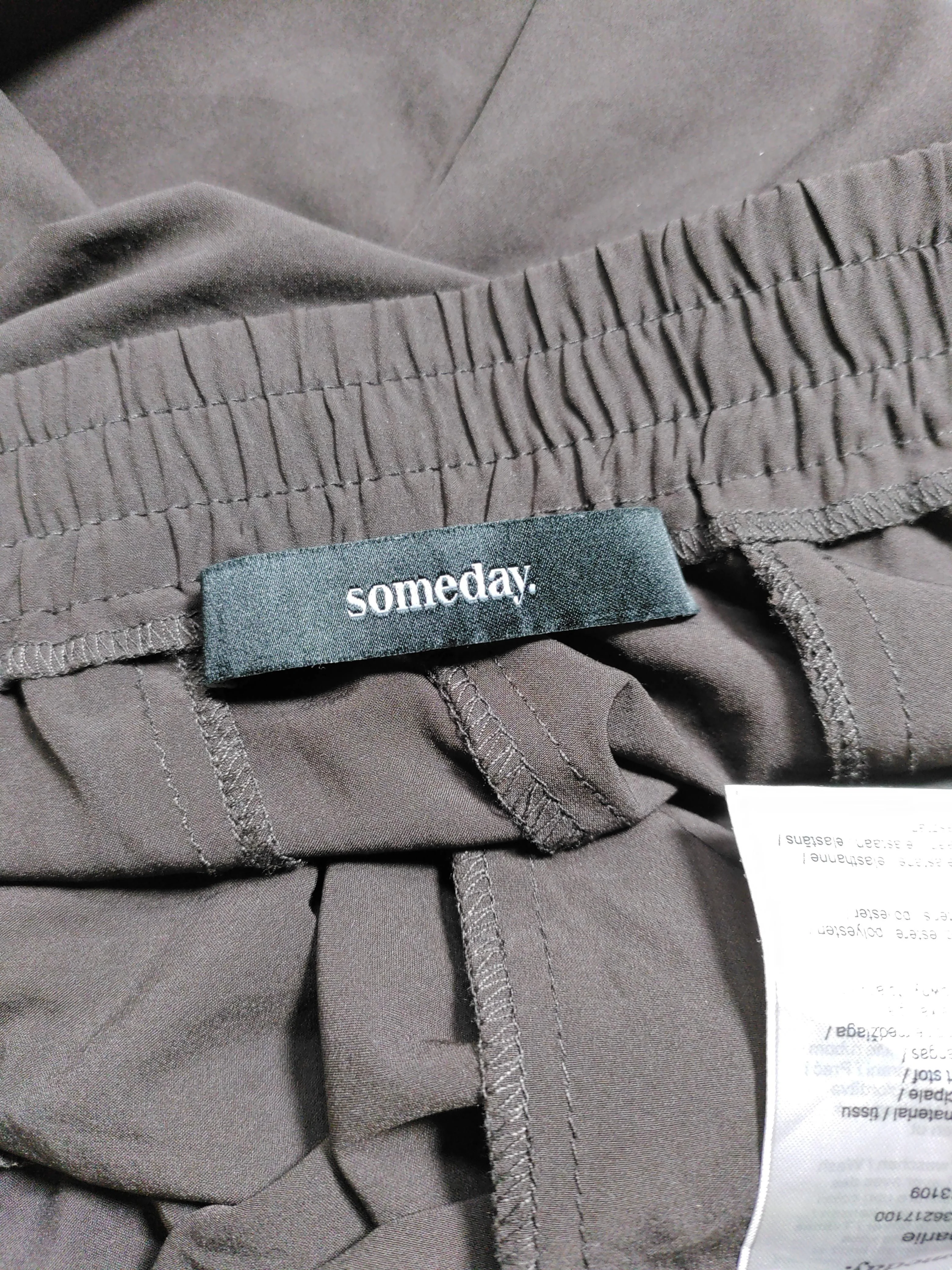 Someday. Women's Trousers UK 14 Brown Polyester with Elastane Tapered Cropped - Image 5