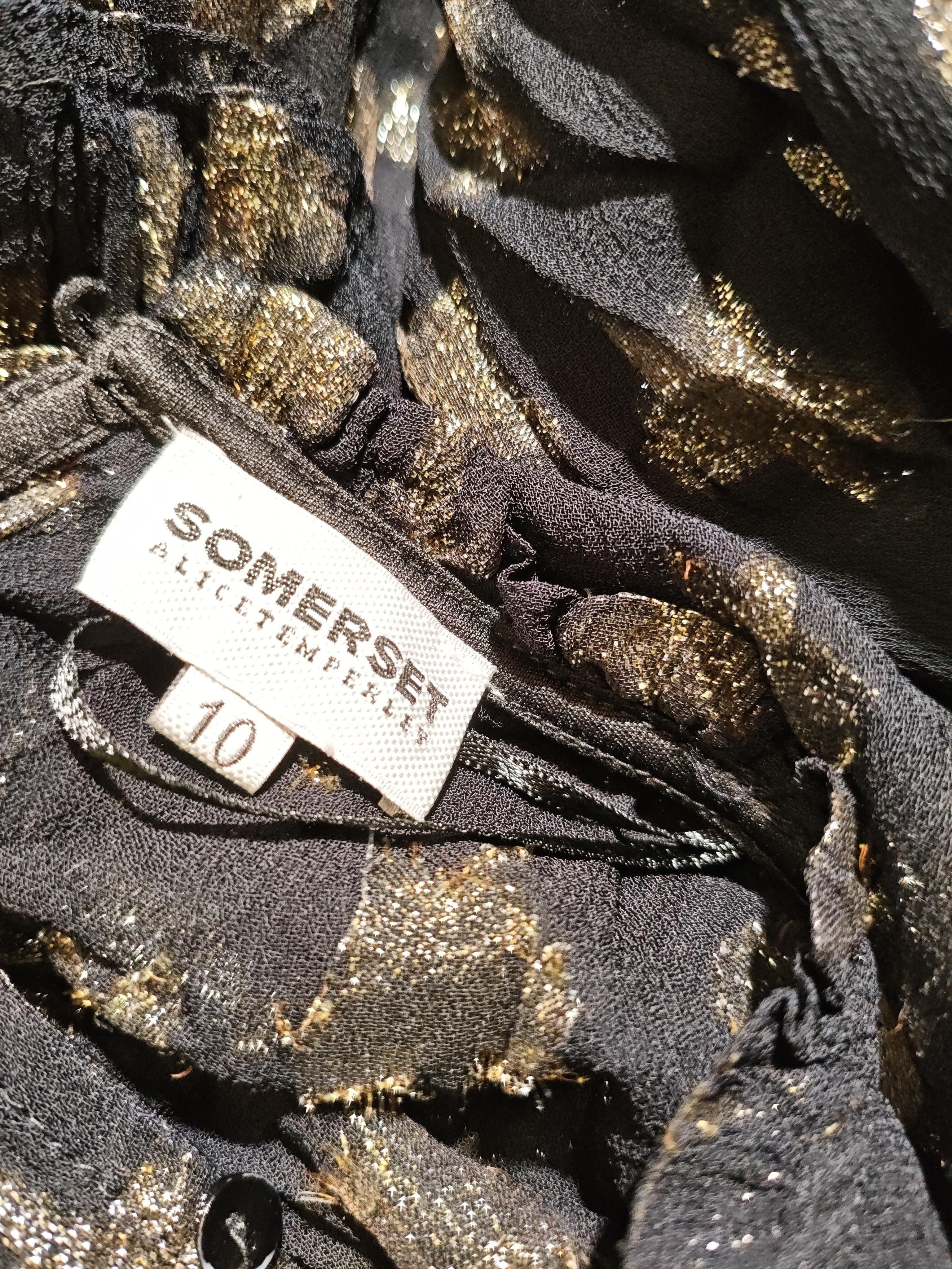 Somerset by Alice Temperley Maxi Dress UK10 in Black - Image 5
