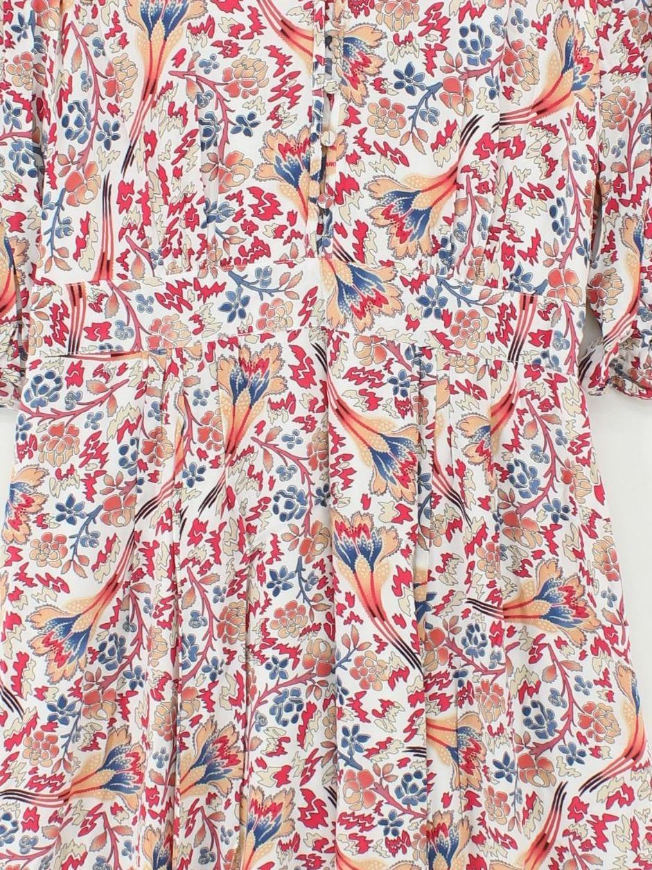 Somerset by Alice Temperley Shirt Midi Dress UK12 in Multi - Image 3