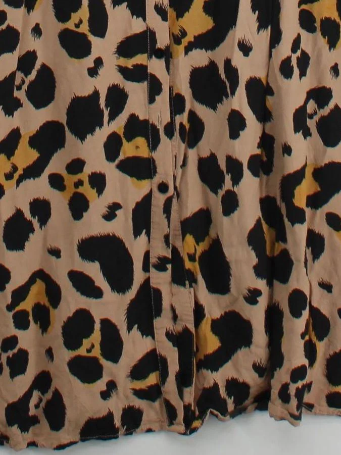 Somerset by Alice Temperley Shirt Midi Dress UK16 in Brown - Image 4