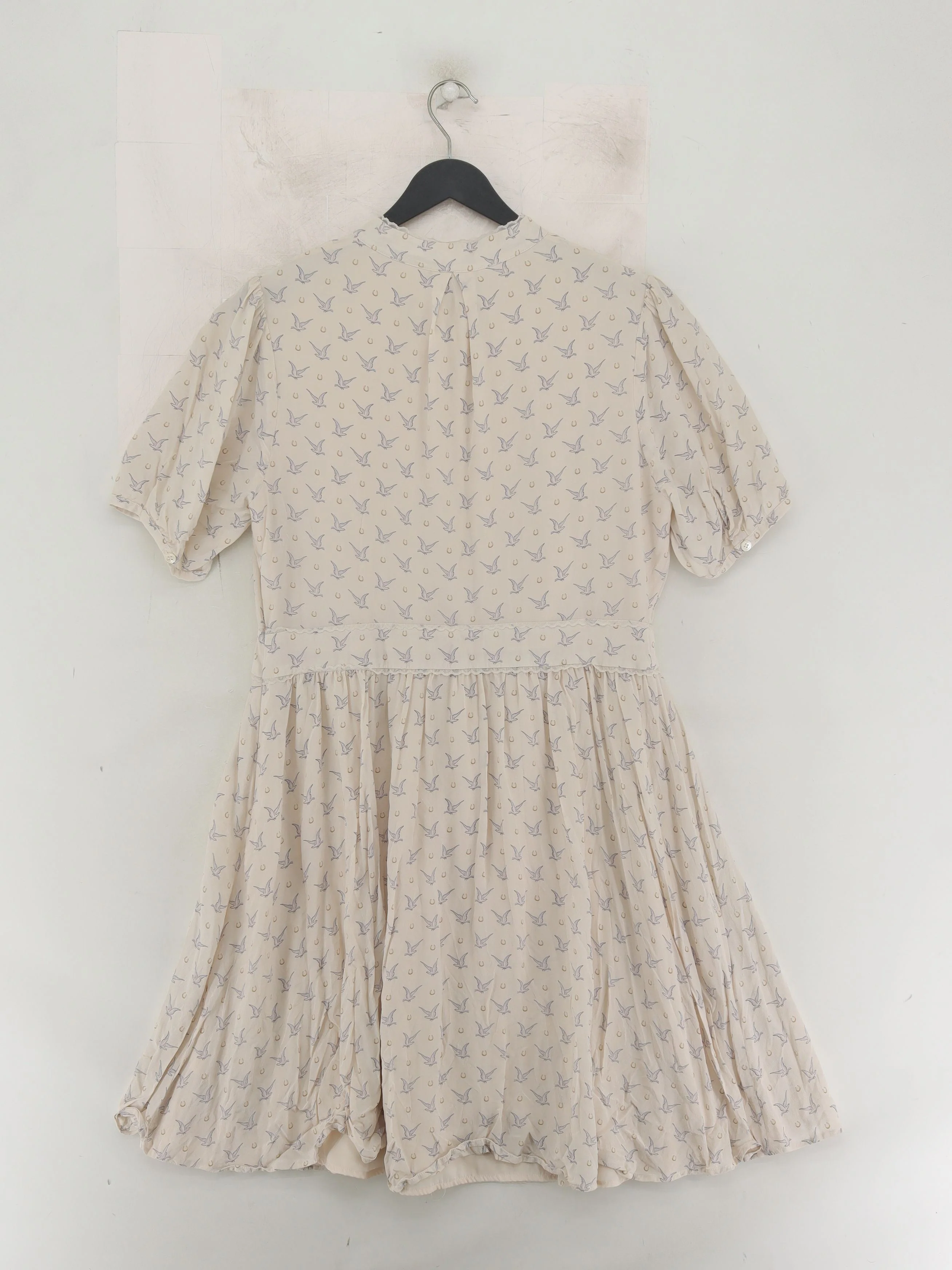 Somerset by Alice Temperley Shirt Mini Dress UK16 in Cream - Image 2