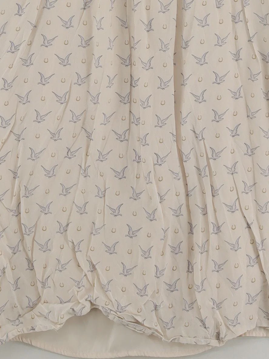 Somerset by Alice Temperley Shirt Mini Dress UK16 in Cream - Image 4
