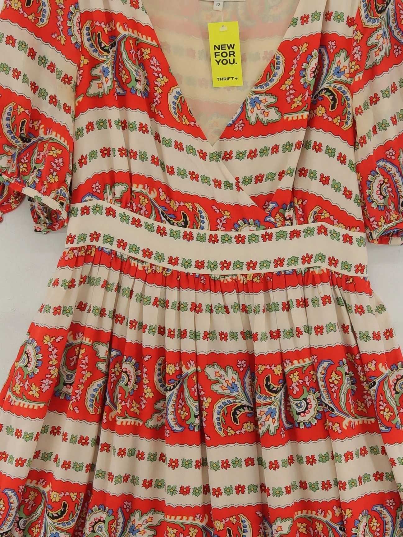 Somerset by Alice Temperley Skater Mini Dress UK12 in Red - Image 3