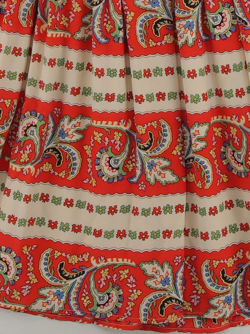 Somerset by Alice Temperley Skater Mini Dress UK12 in Red - Image 4