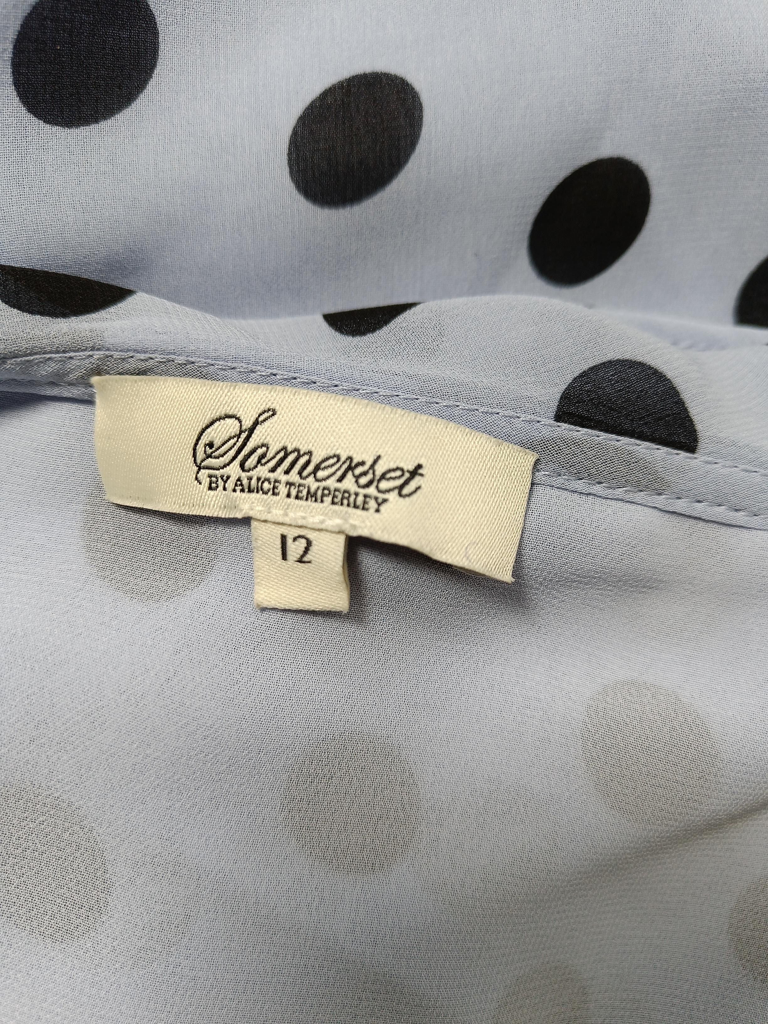 Somerset By Alice Temperley Women's Blouse UK 12 Blue 100% Polyester Basic - Image 5