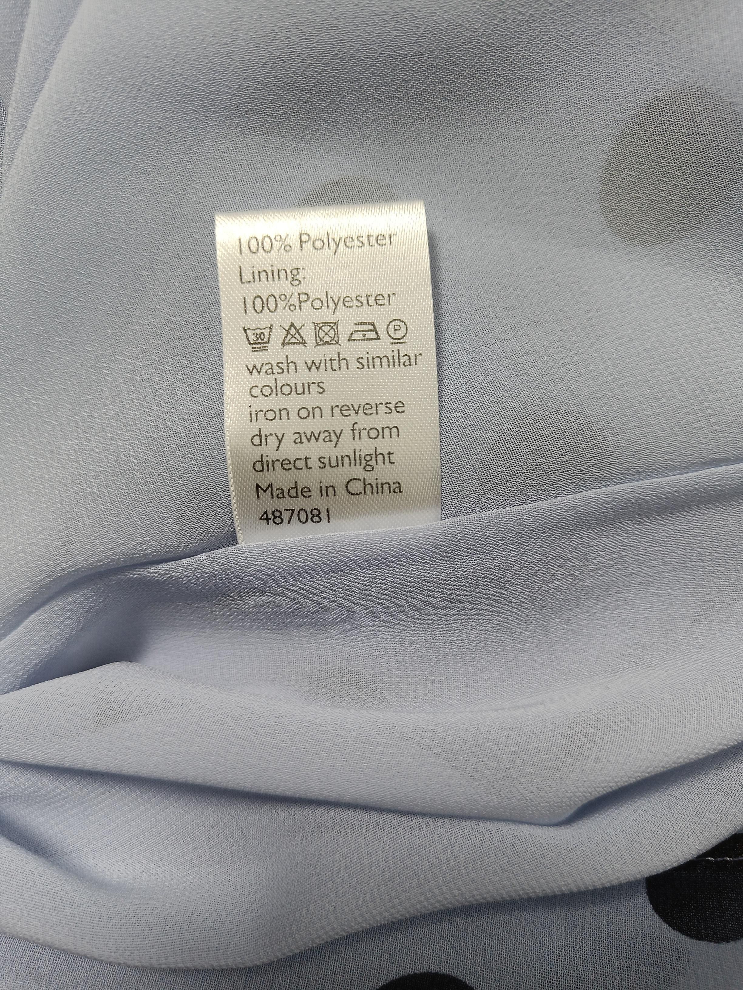 Somerset By Alice Temperley Women's Blouse UK 12 Blue 100% Polyester Basic - Image 6