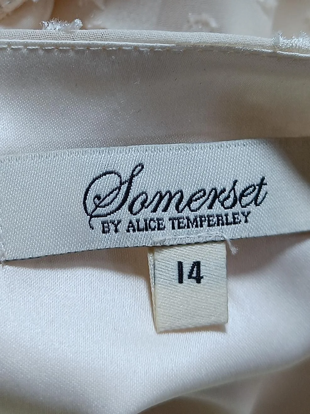 Somerset By Alice Temperley Women's Top UK 14 Cream 100% Polyester Basic - Image 5