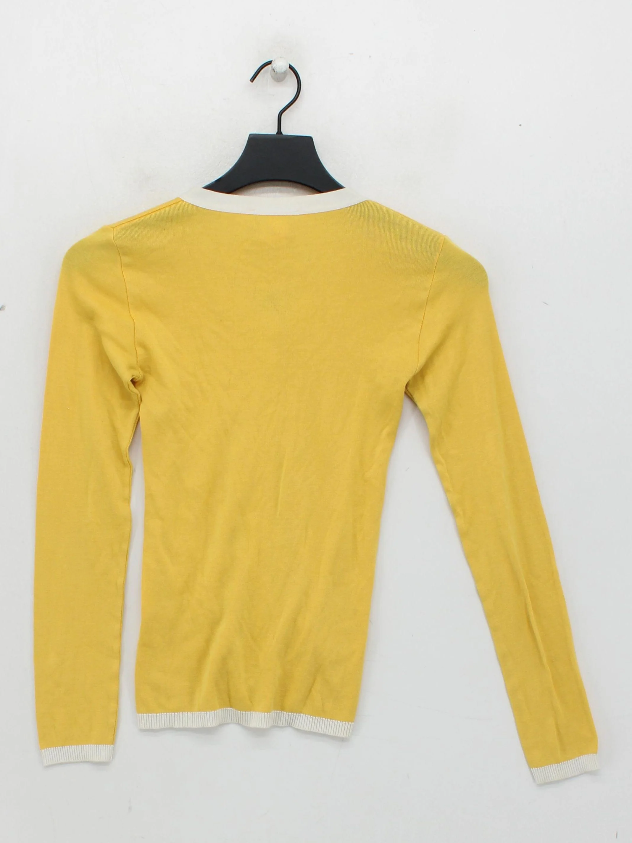 Sonia Rykiel Women's Cardigan XS Yellow 100% Other V-Neck Cardigan - Image 2