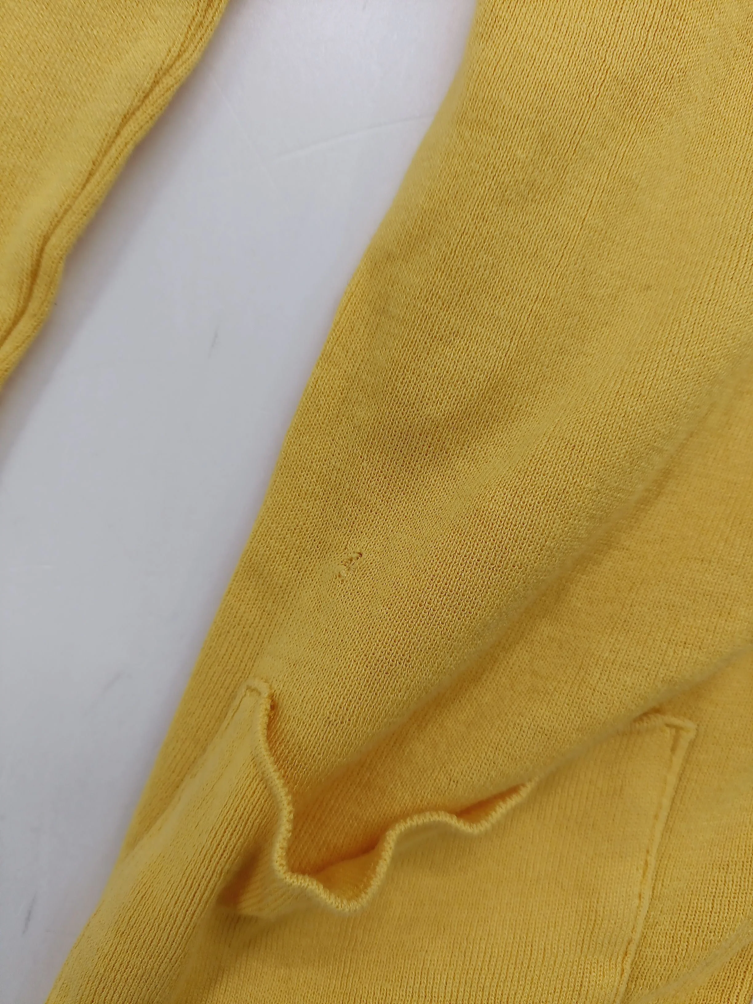 Sonia Rykiel Women's Cardigan XS Yellow 100% Other V-Neck Cardigan - Image 6