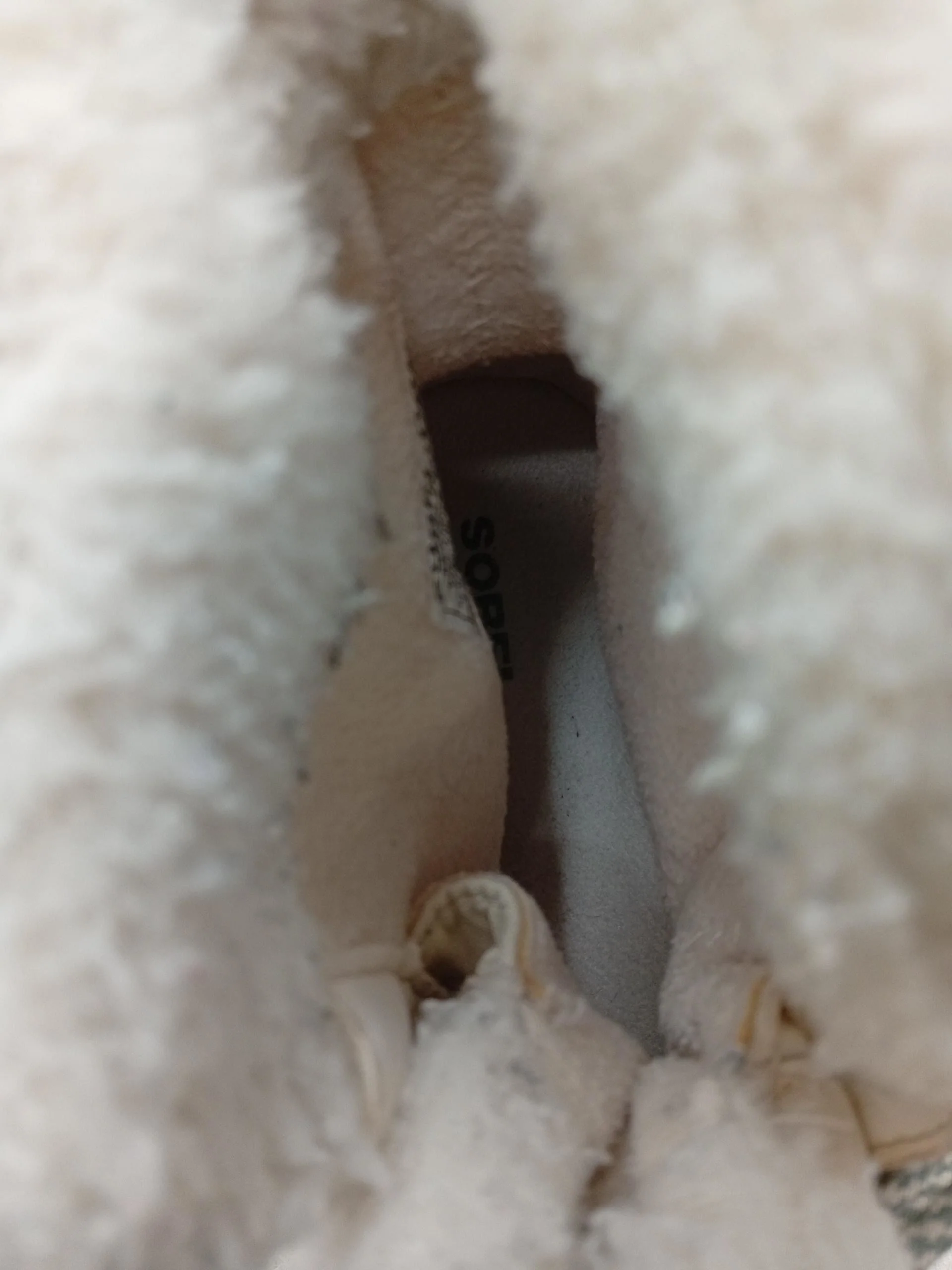 Sorel Women's Boots UK 5.5 Cream Nylon with Faux Leather, Faux Fur Combat - Image 6