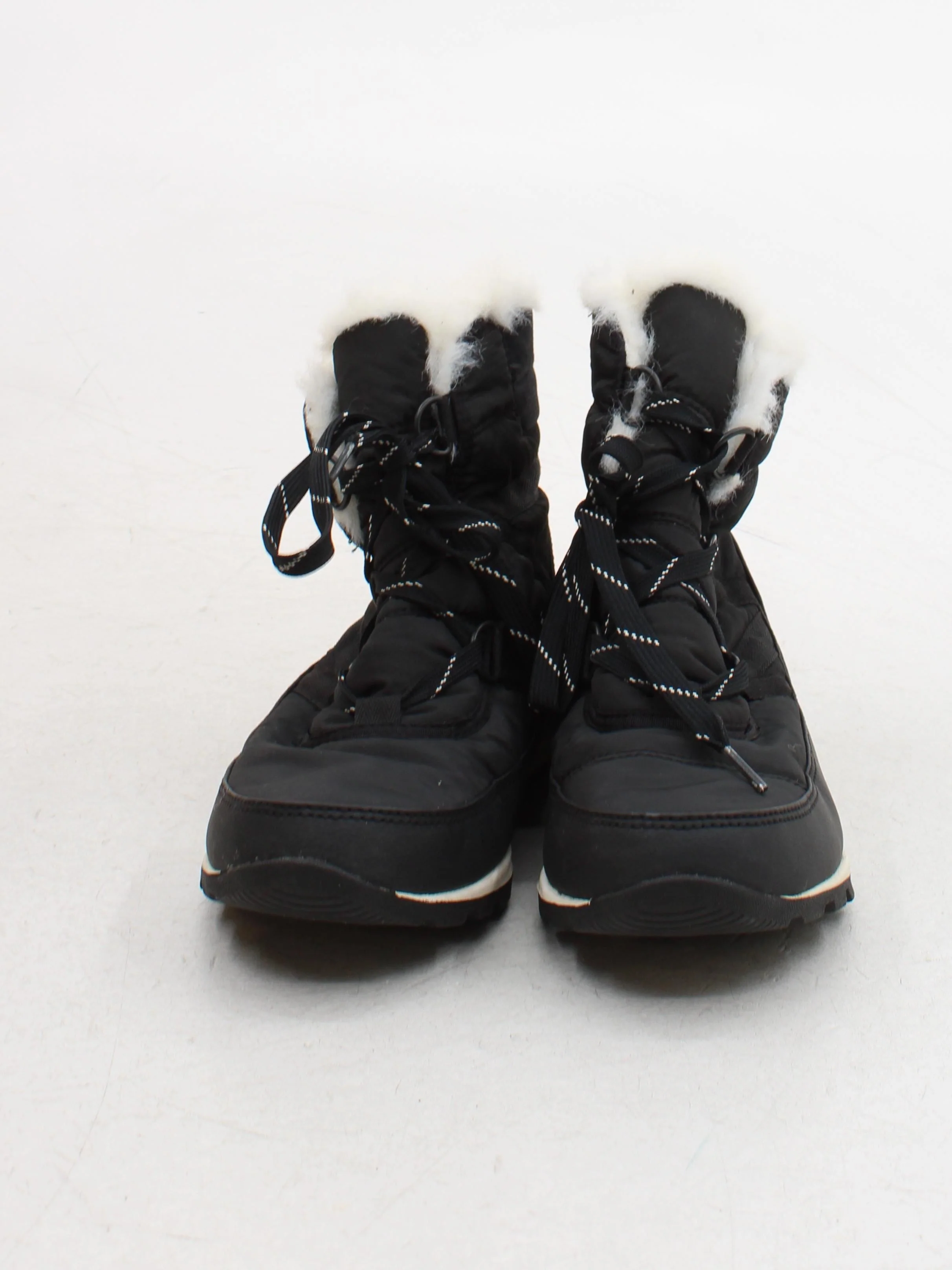 Sorel Women's Boots UK 6 Black Faux Leather with Other, Faux Fur Combat - Image 2
