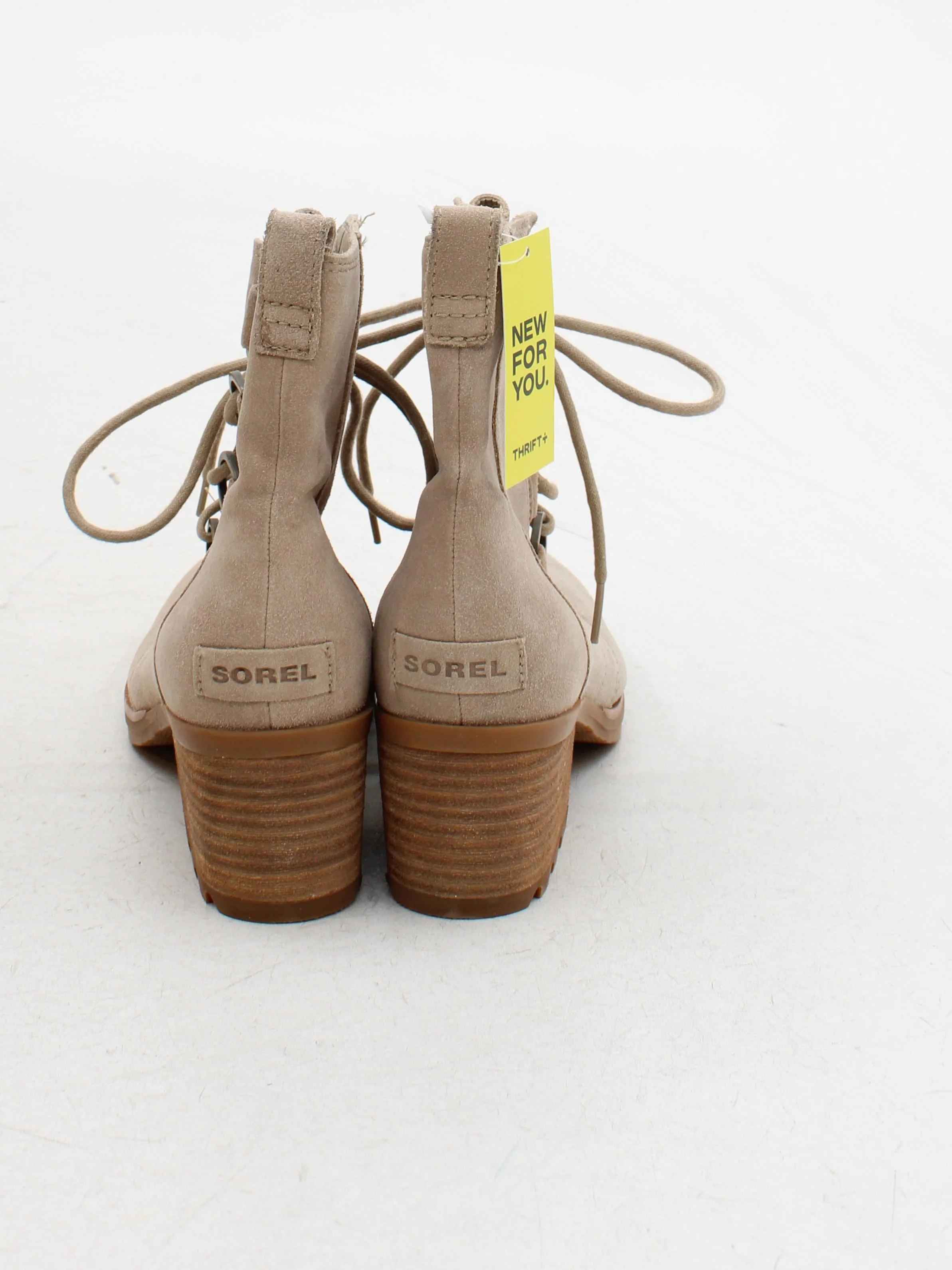 Sorel Women's Boots UK 7 Tan 100% Suede Combat - Image 3