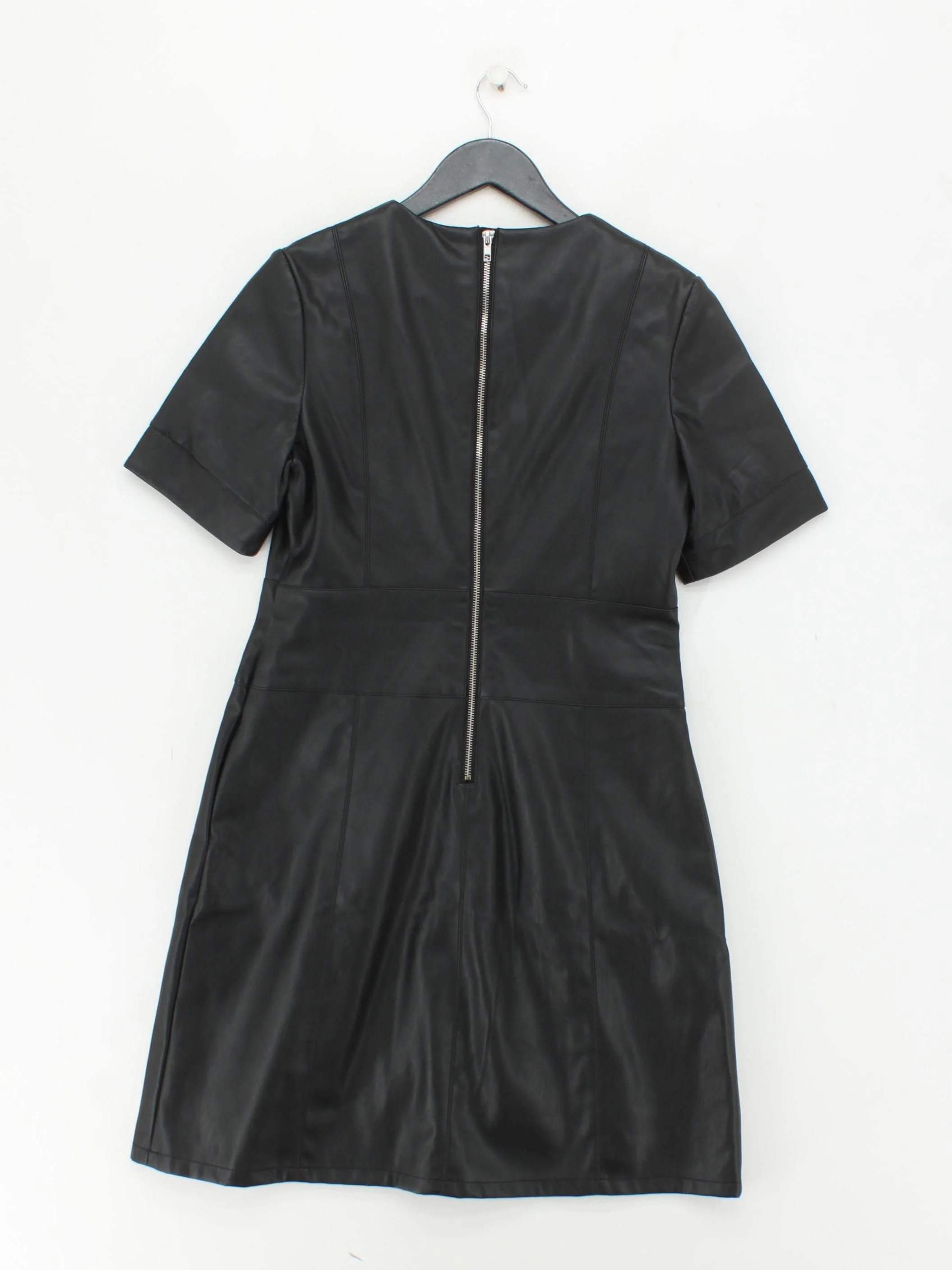 Sosandar A-Line Mini Dress UK14 in Black - Image 2