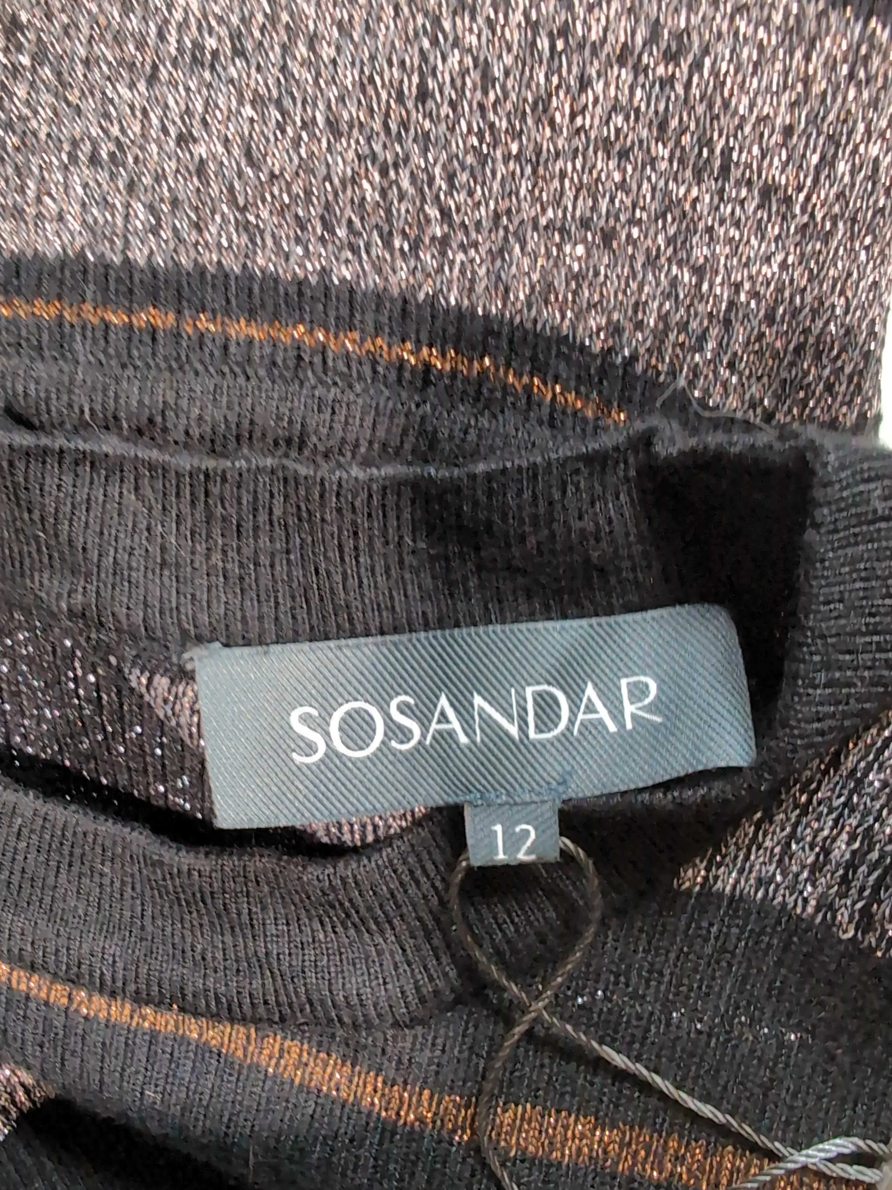 Sosandar Bodycon Midi Dress UK12 in Black - Image 5