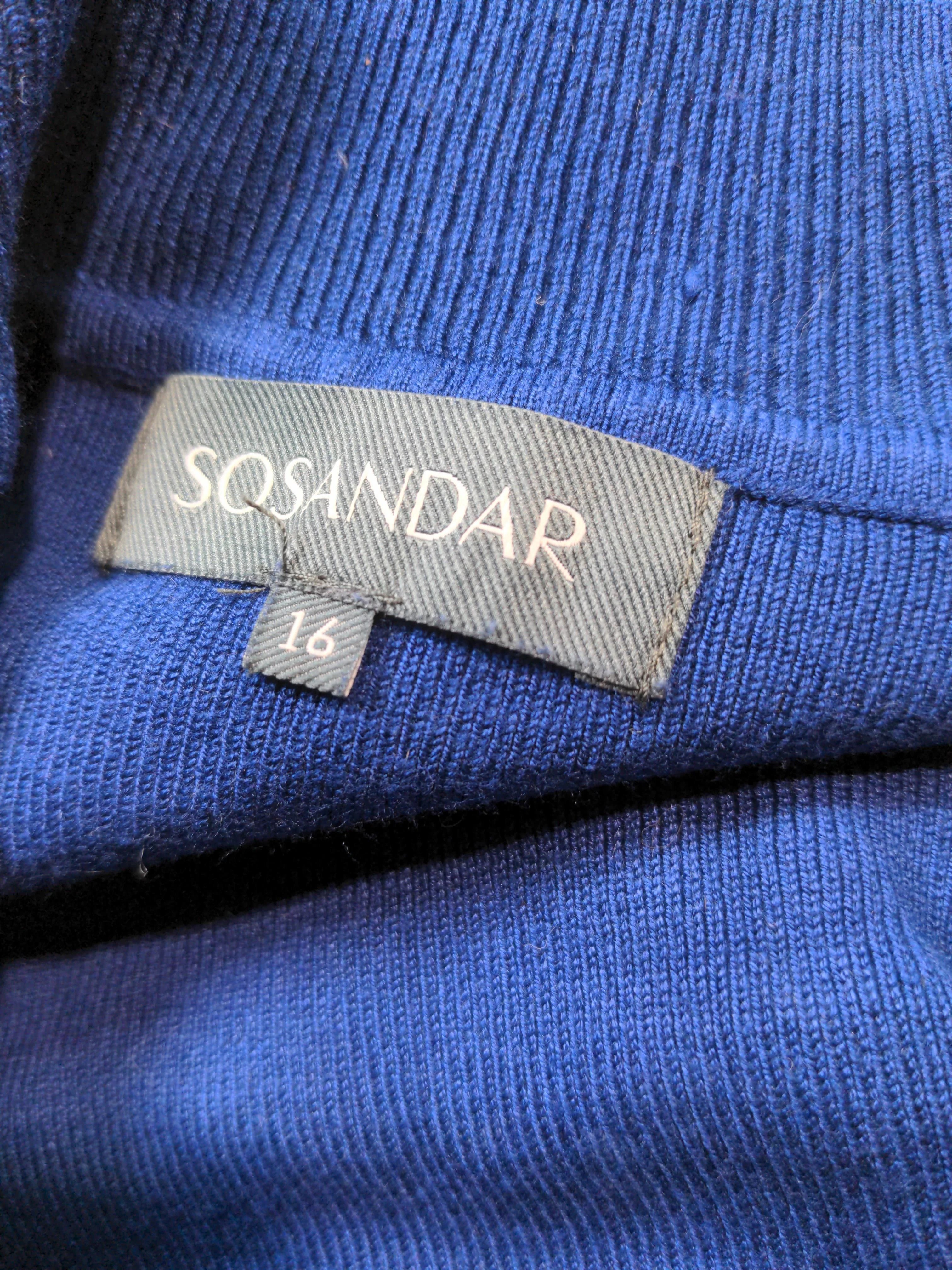 Sosandar Jumper Maxi Dress UK16 in Blue - Image 6
