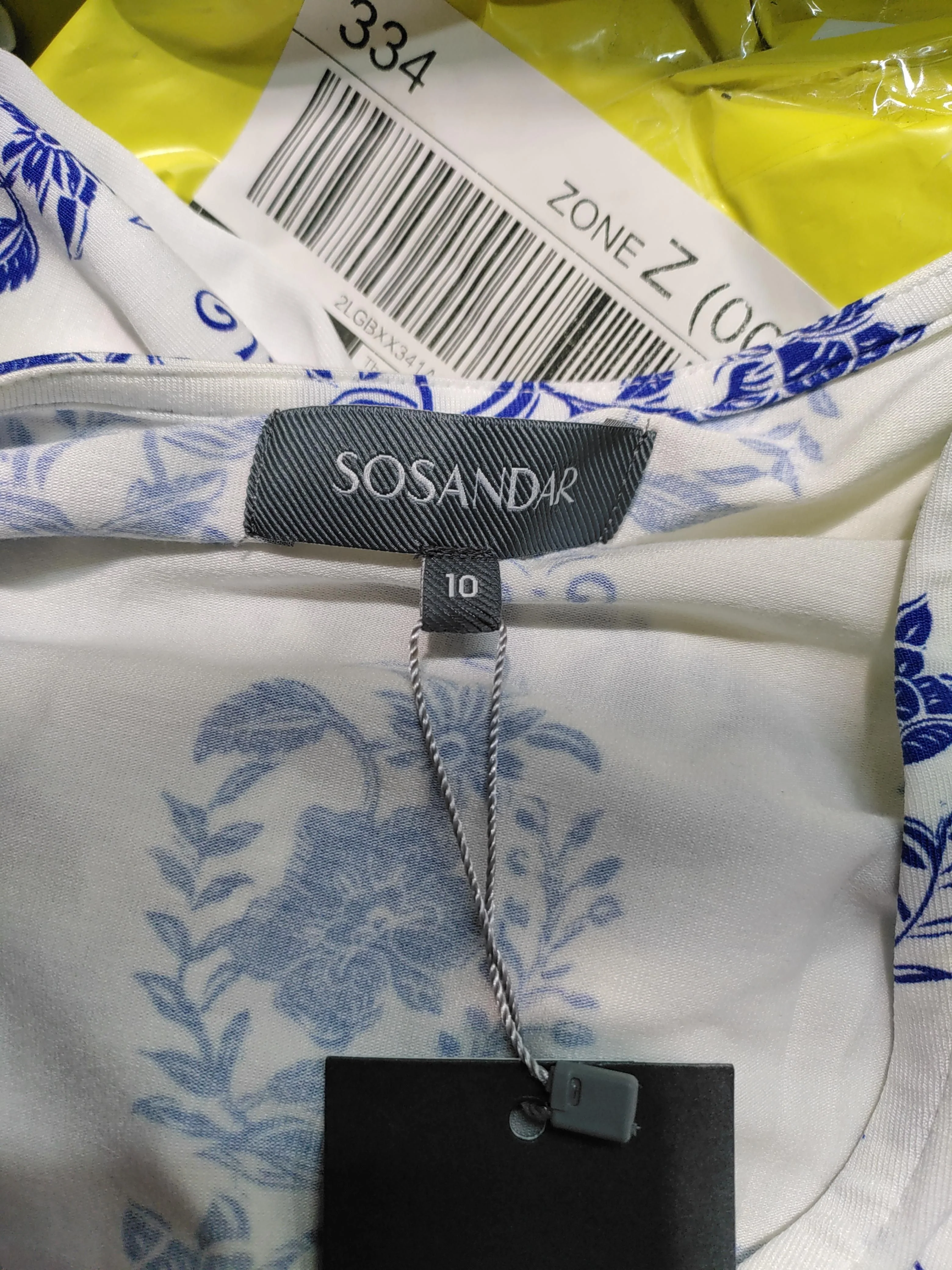 Sosandar Mini Dress UK10 in White - Image 5