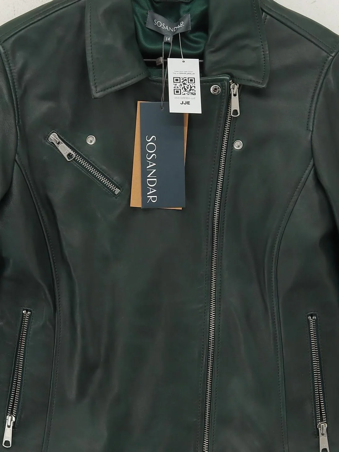 Sosandar Motorcycle Jacket jacket green - Image 3