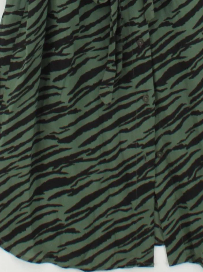 Sosandar Shirt Midi Dress UK10 in Green - Image 4
