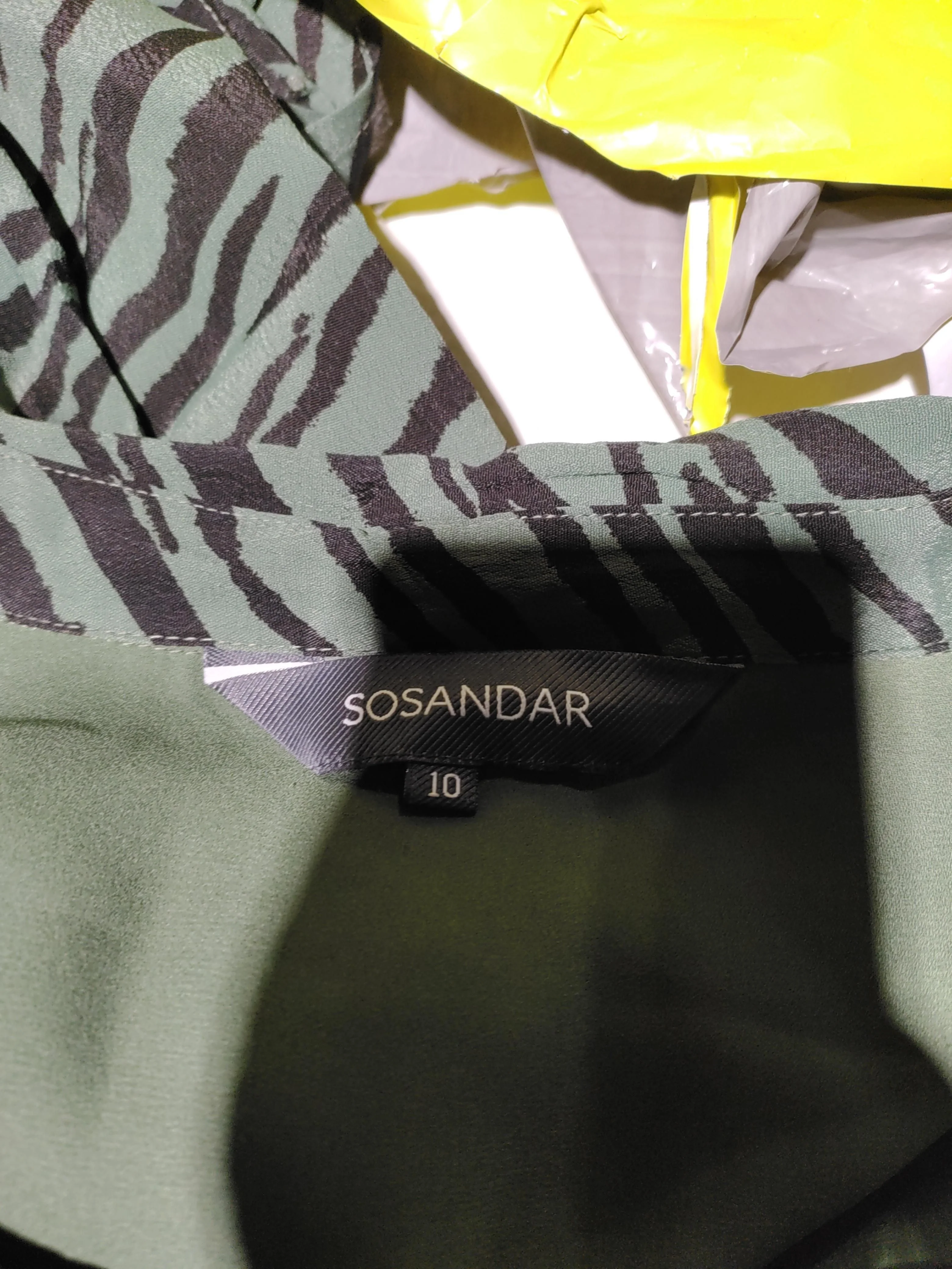 Sosandar Shirt Midi Dress UK10 in Green - Image 5