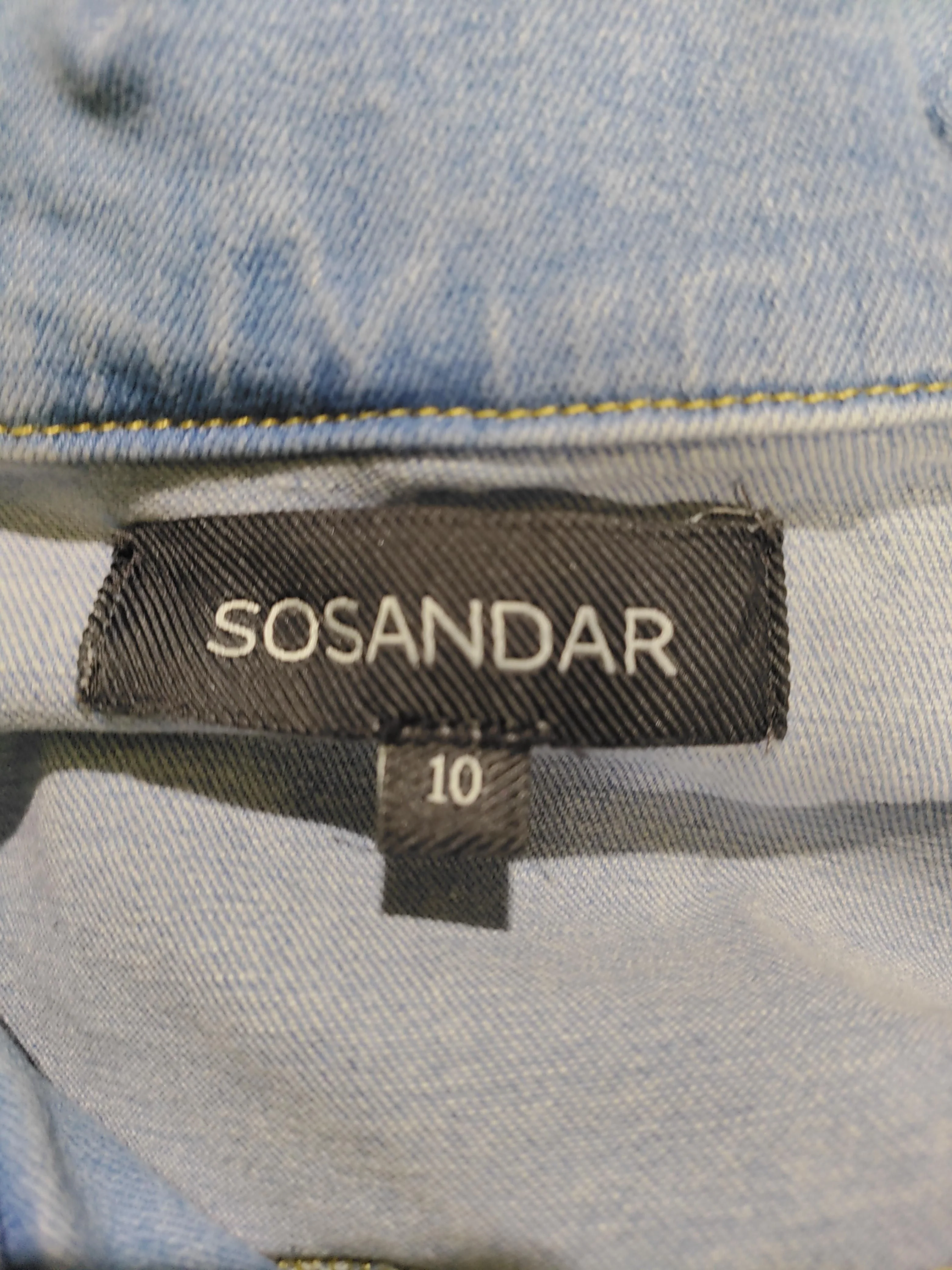 Sosandar Shirt Mini Dress UK10 in Blue - Image 6