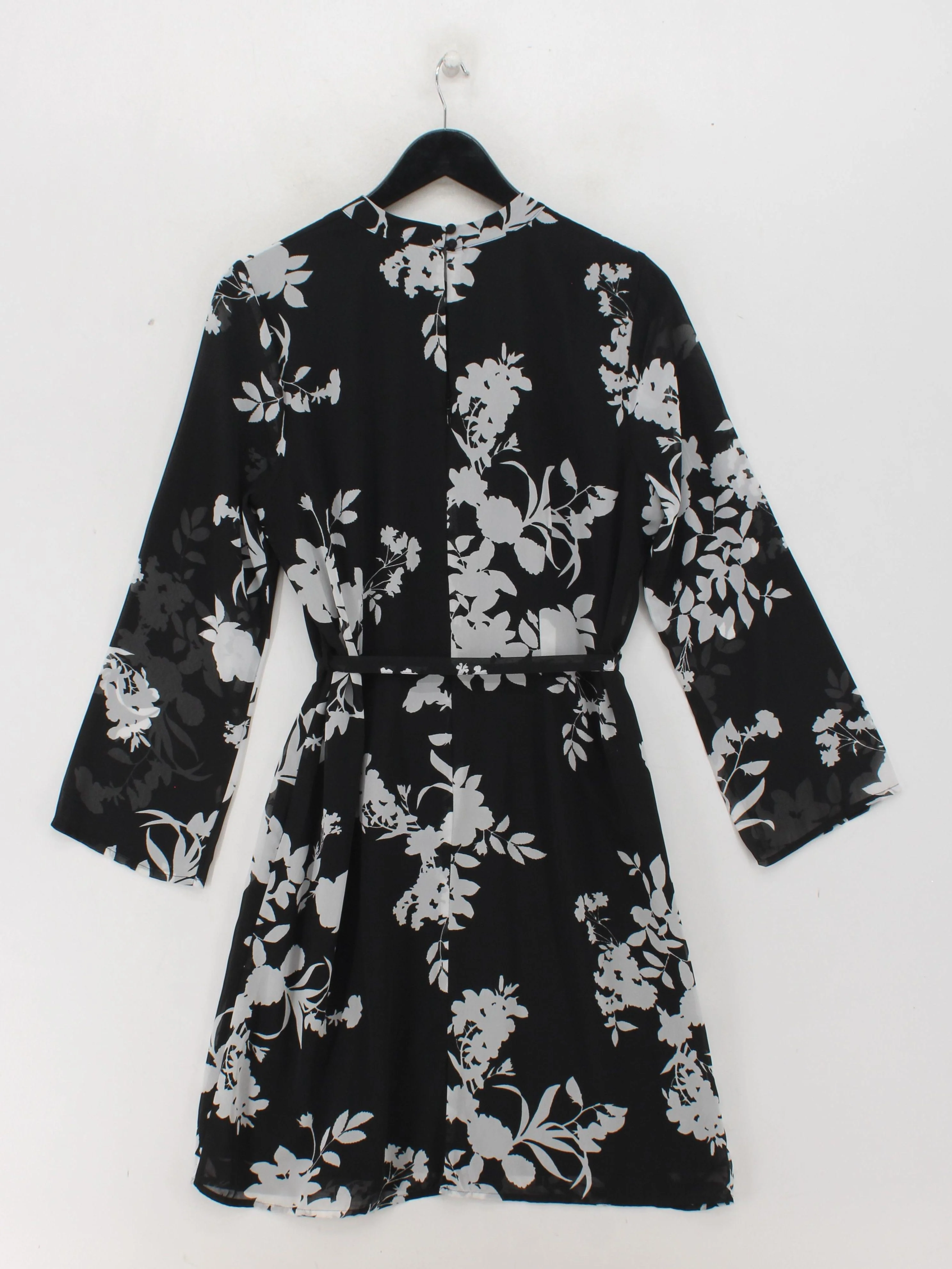 Sosandar Shirt Mini Dress UK14 in Black - Image 2
