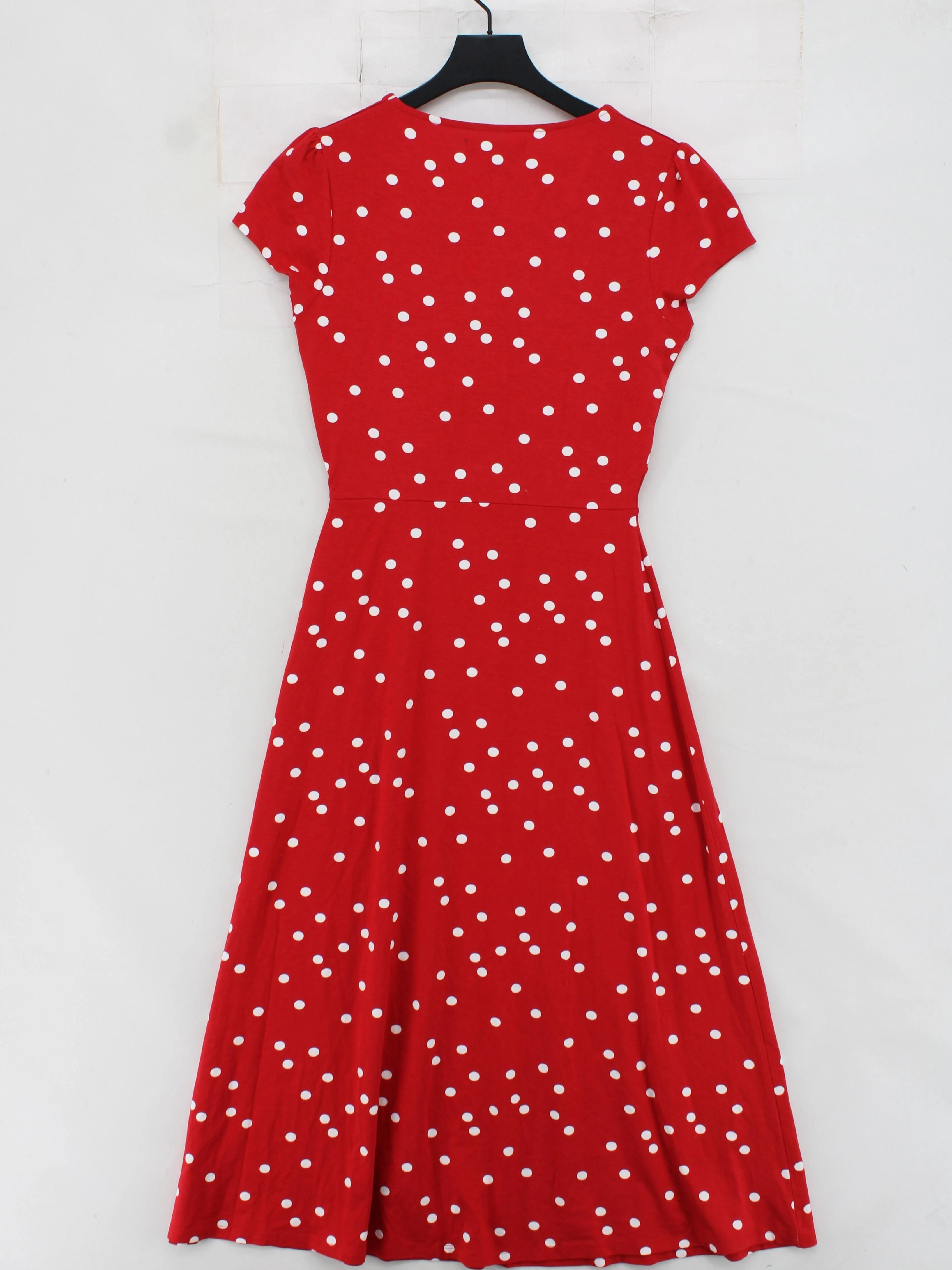 Sosandar Skater Midi Dress UK8 in Red - Image 2