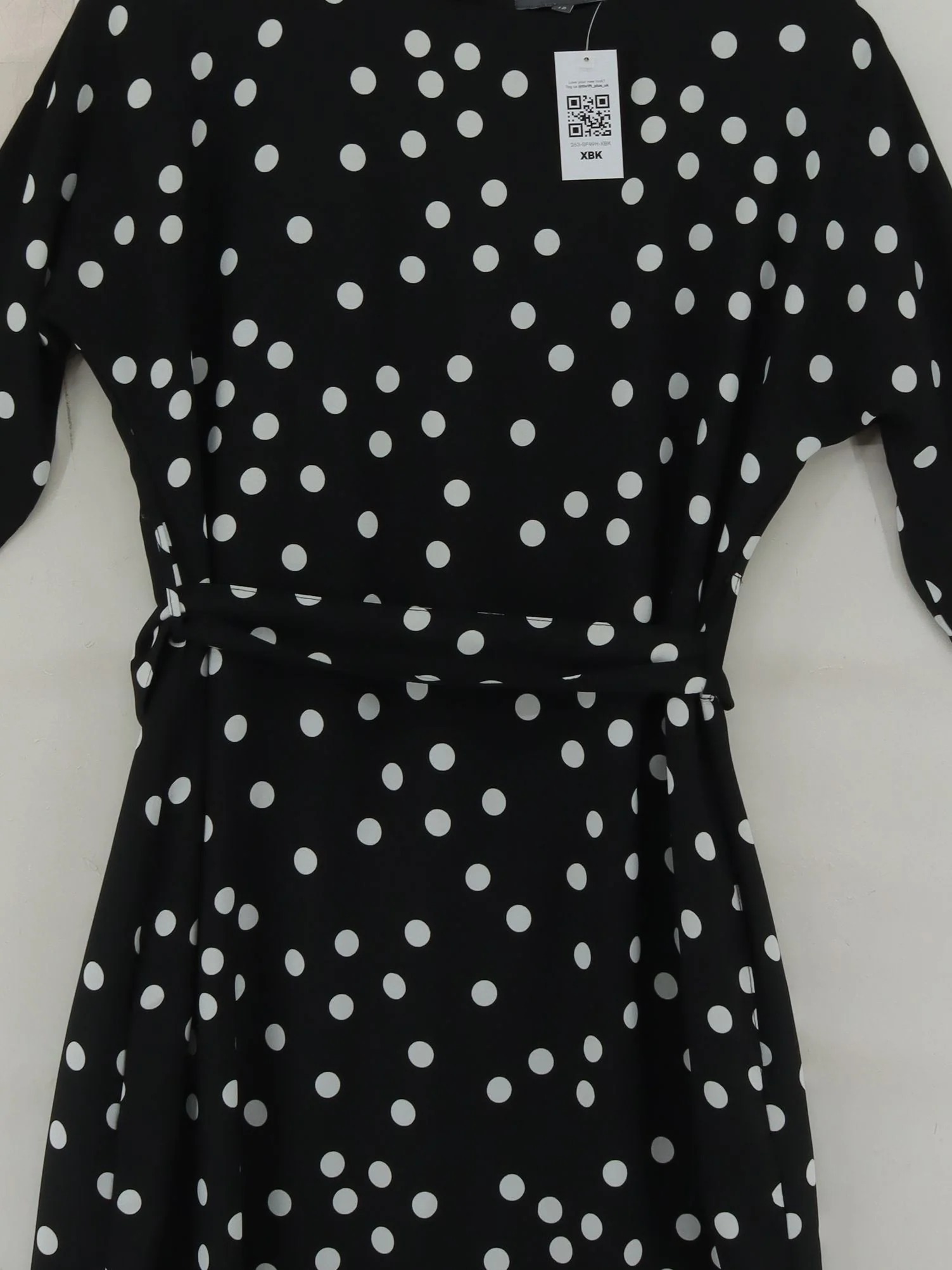 Sosandar Skater Mini Dress UK12 in Black - Image 3