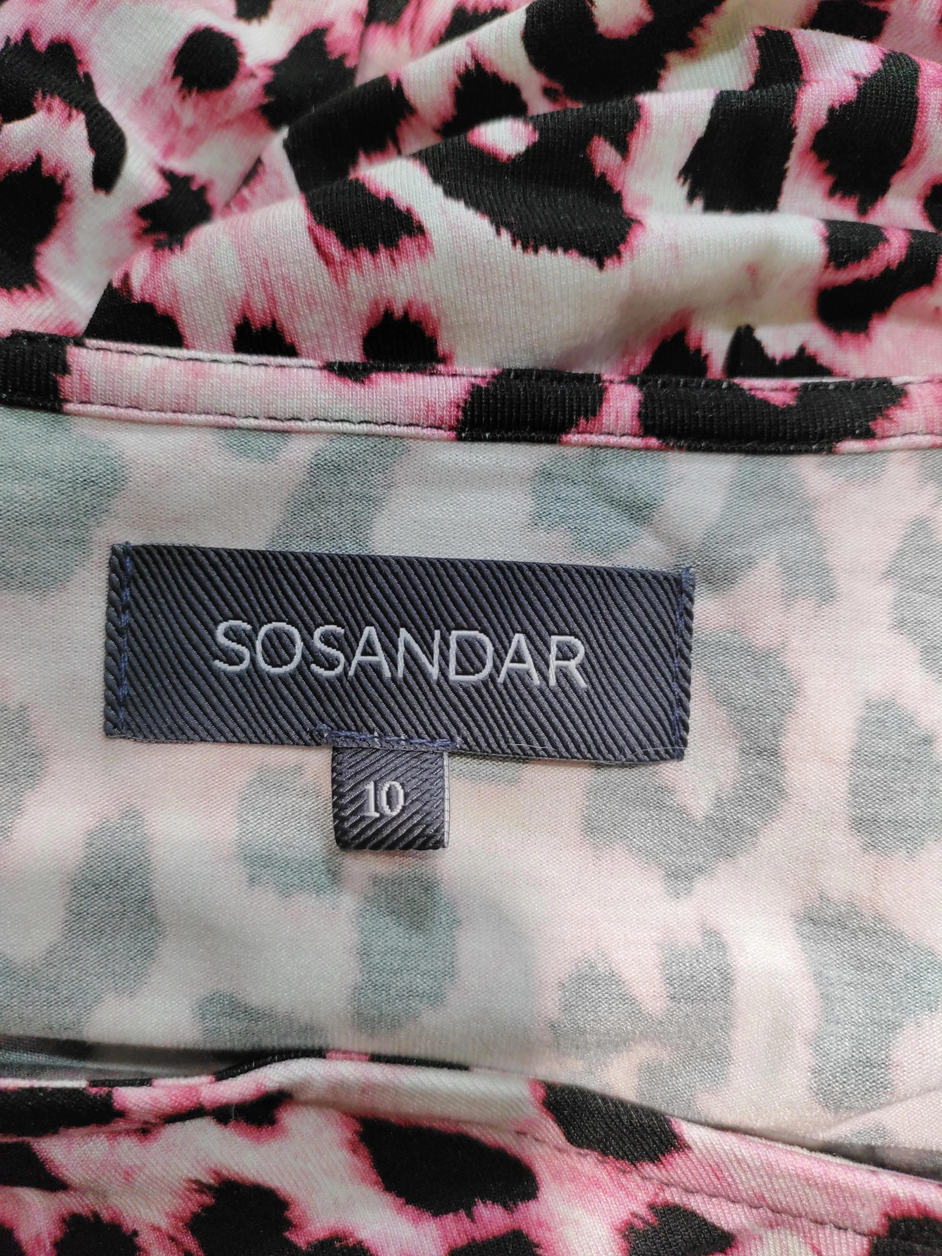 Sosandar T-Shirt Mini Dress UK10 in Pink - Image 5
