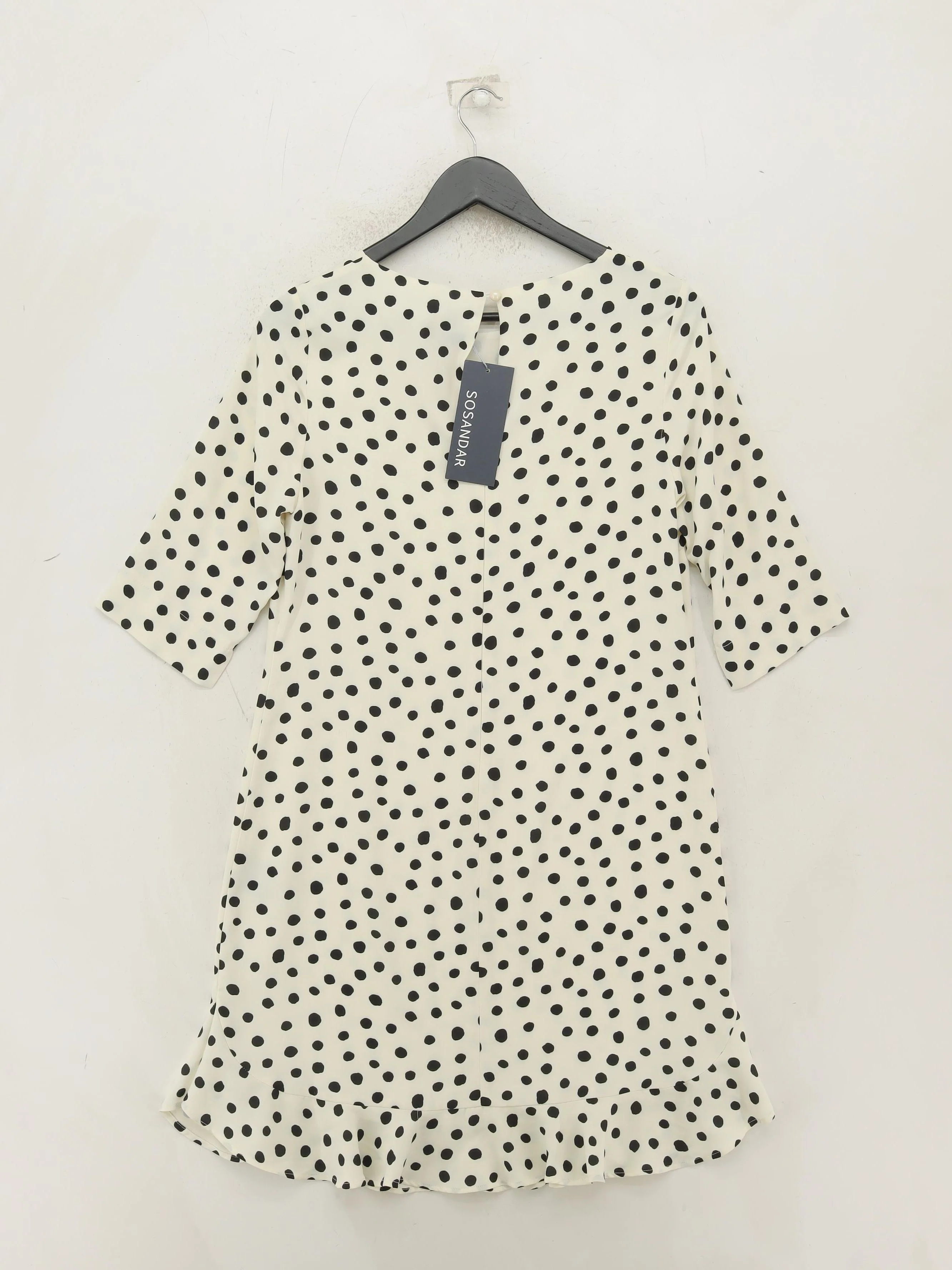 Sosandar T-Shirt Mini Dress UK10 in White - Image 2
