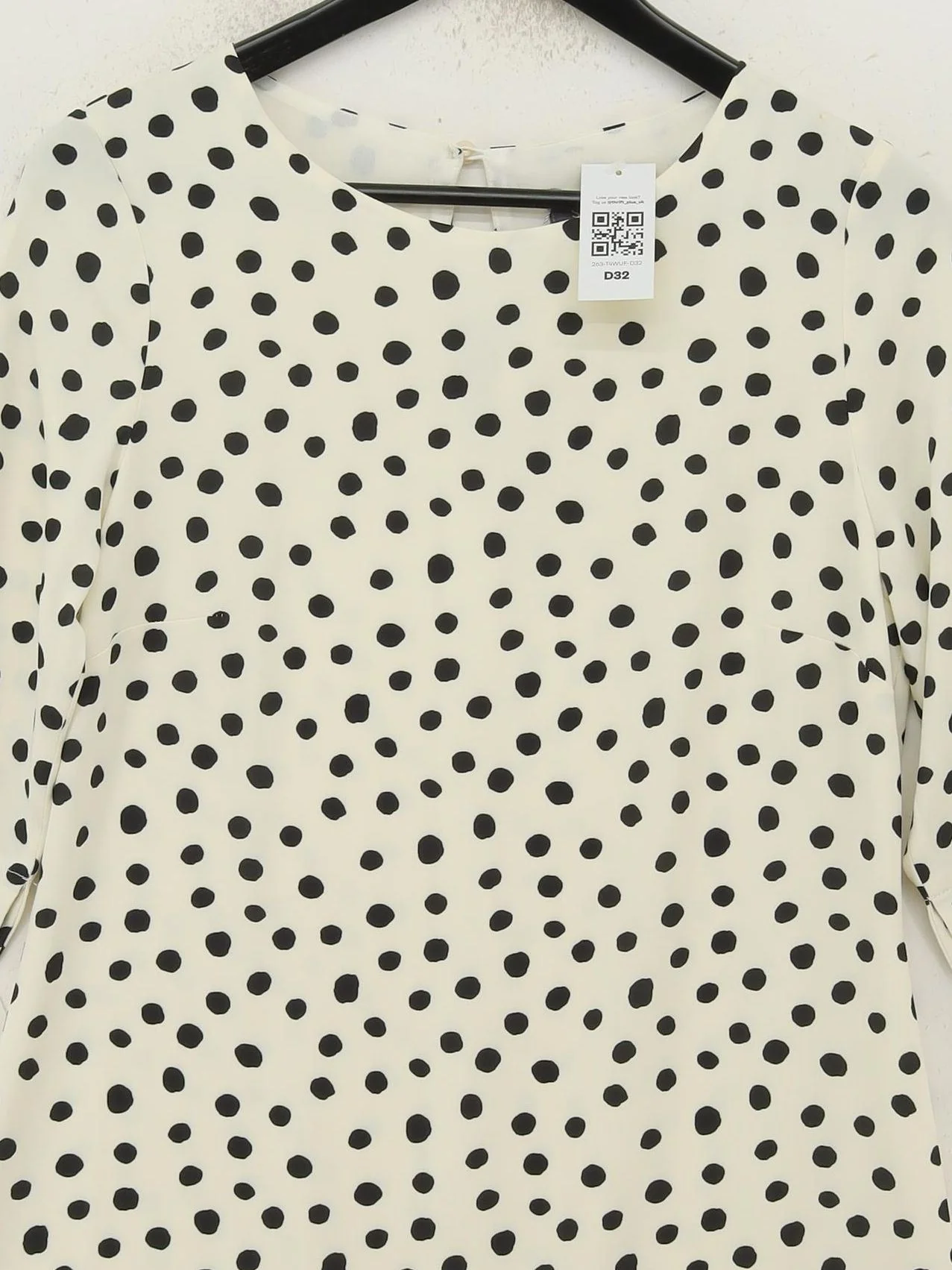 Sosandar T-Shirt Mini Dress UK10 in White - Image 3