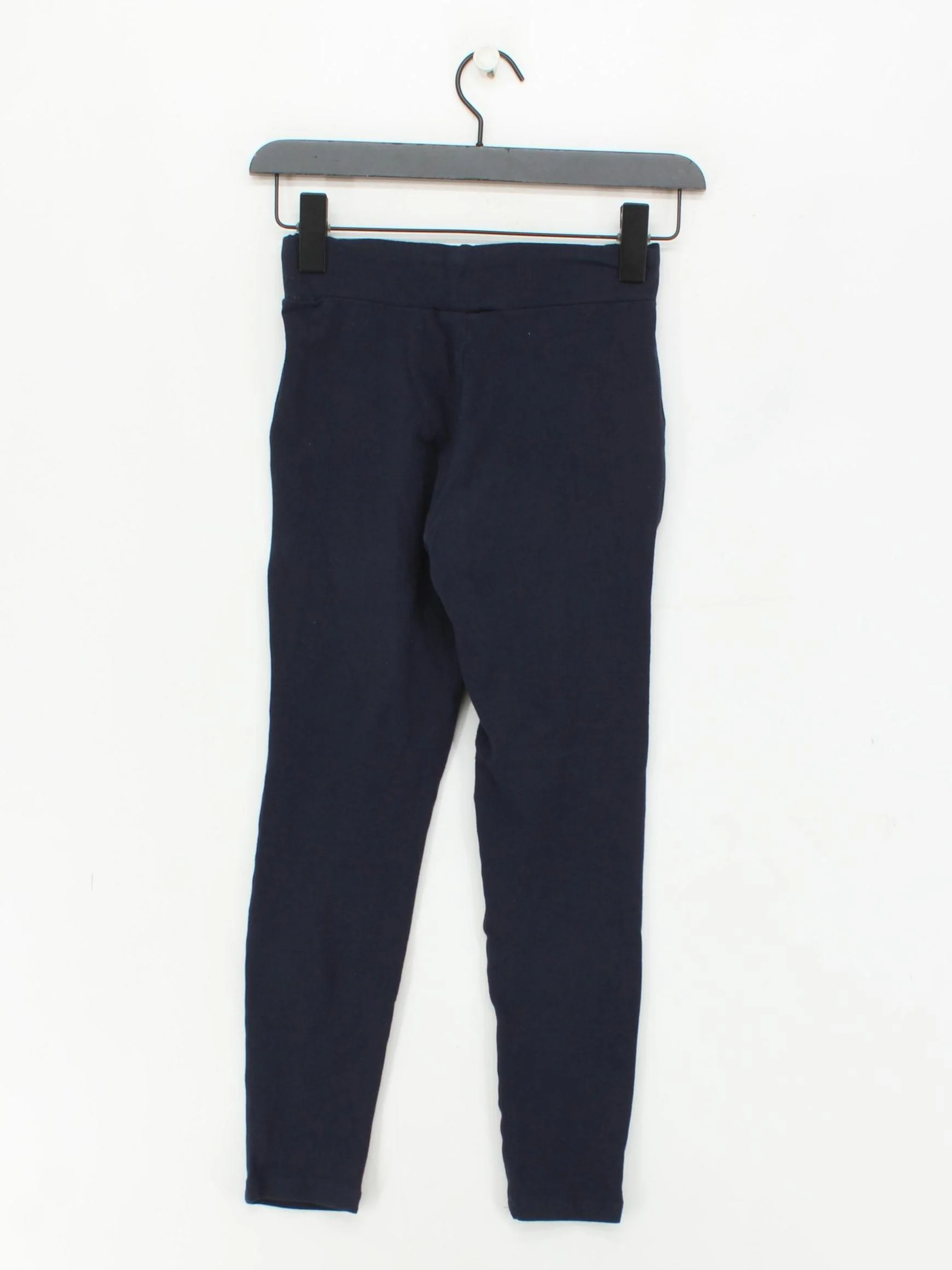 Sosandar Women's Leggings UK 6 Blue Cotton with Elastane Full length - Image 2