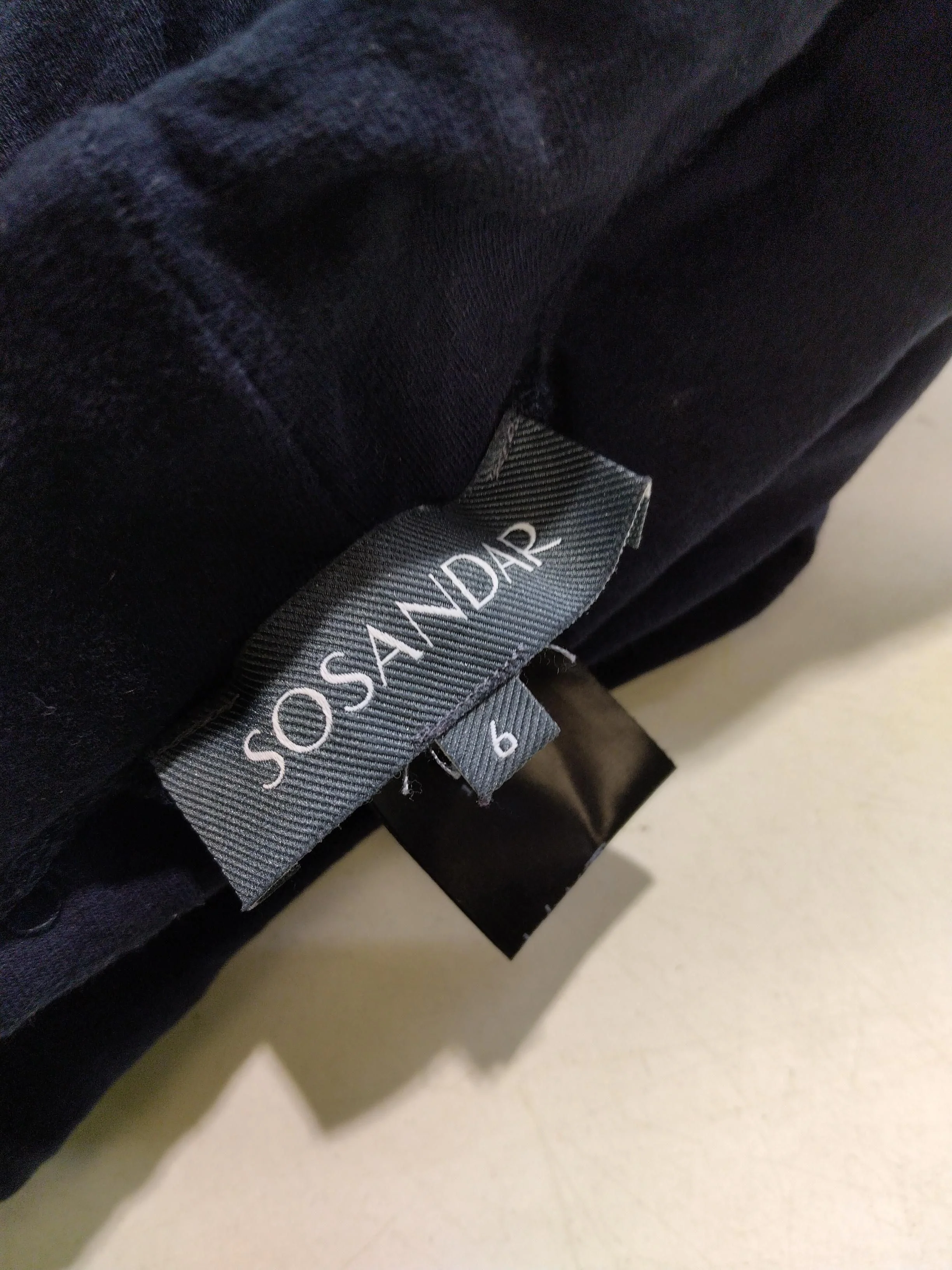 Sosandar Women's Leggings UK 6 Blue Cotton with Elastane Full length - Image 5