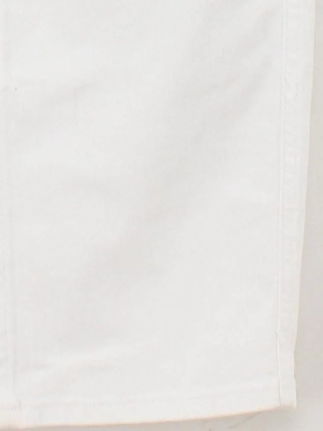 Sosandar Women's Midi Skirt UK 10 White Cotton with Elastane Straight & Pencil - Image 4