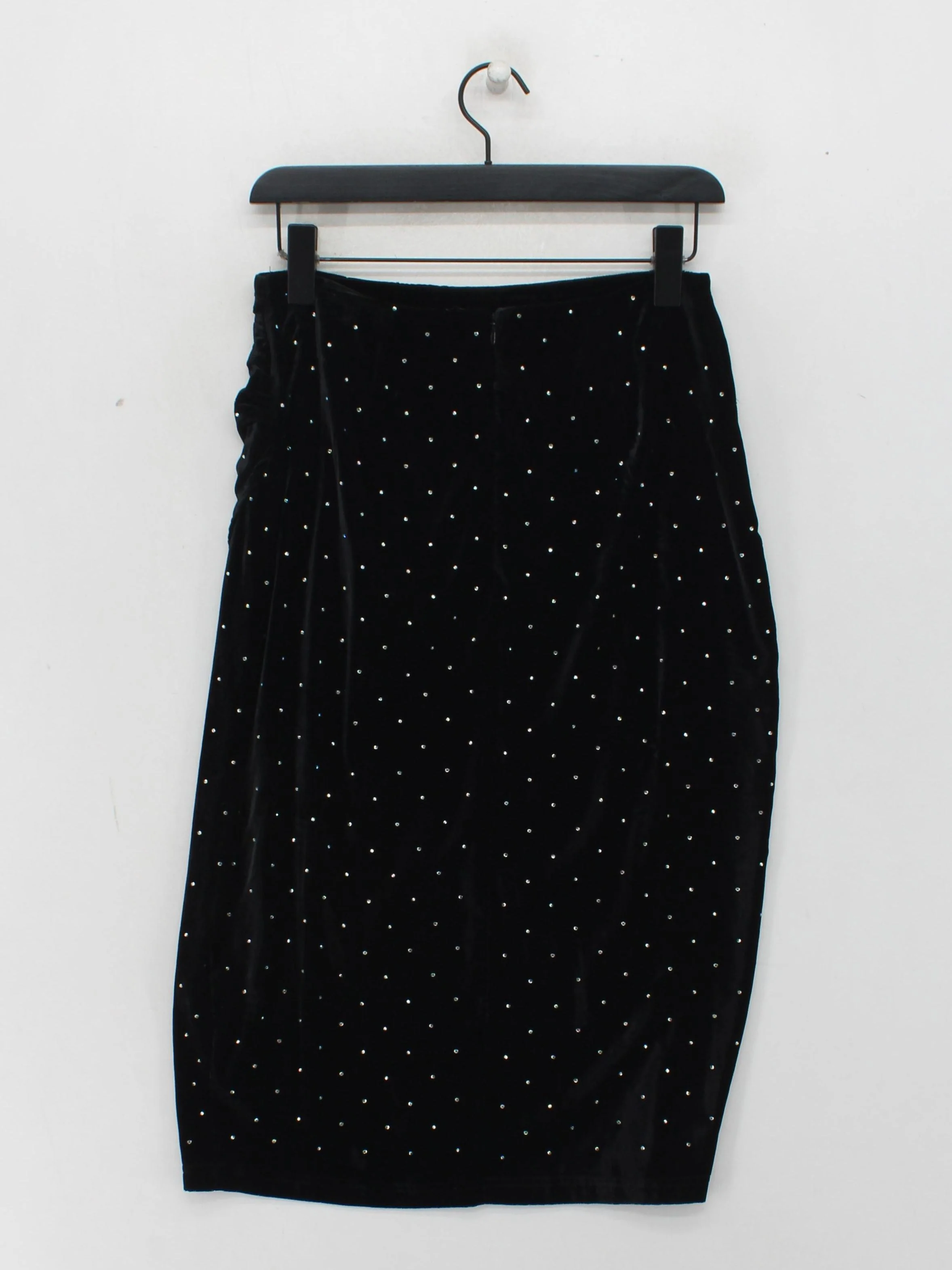 Sosandar Women's Midi Skirt UK 8 Black 100% Polyester Midi Straight & Pencil - Image 2
