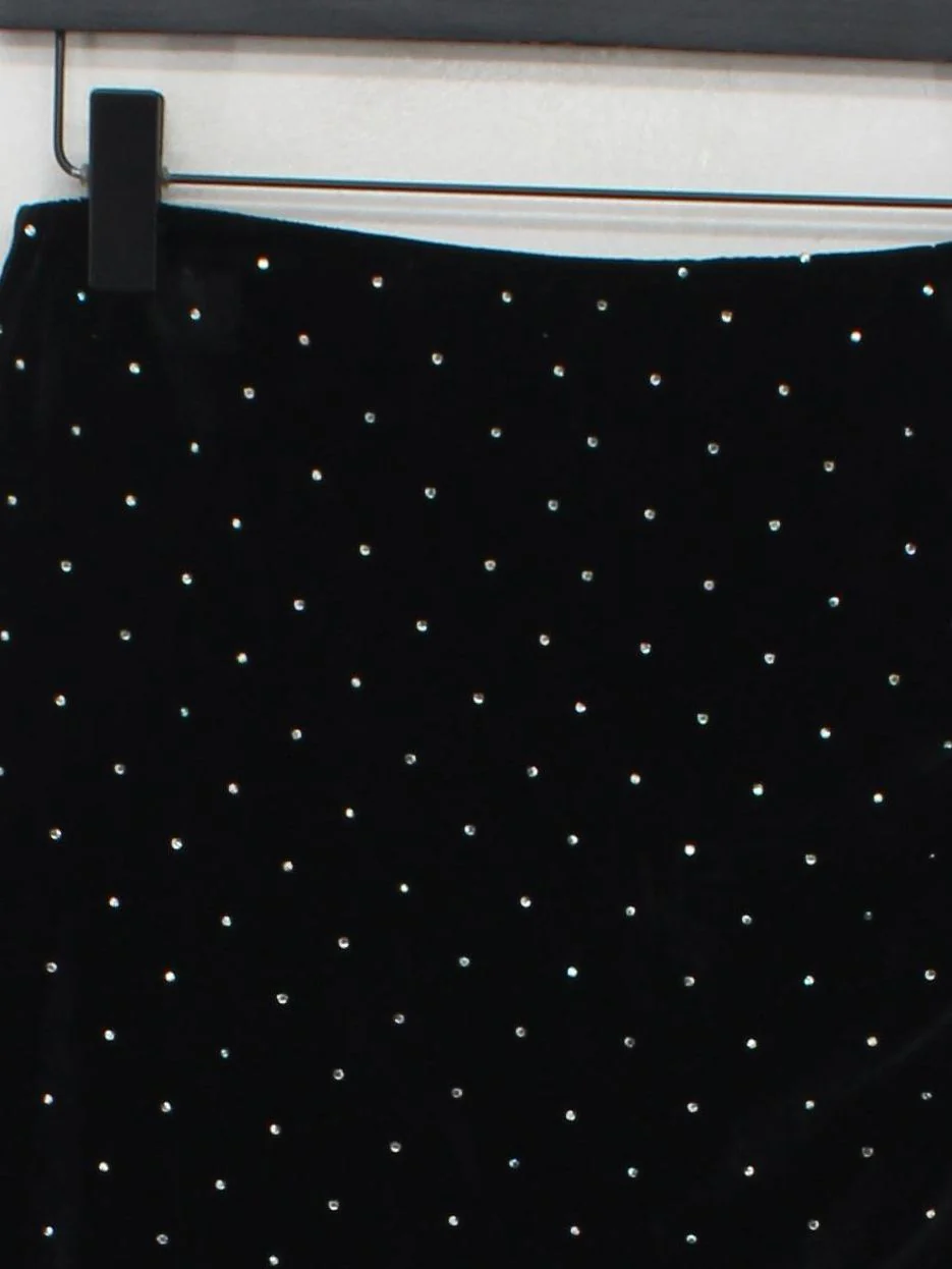 Sosandar Women's Midi Skirt UK 8 Black 100% Polyester Midi Straight & Pencil - Image 3
