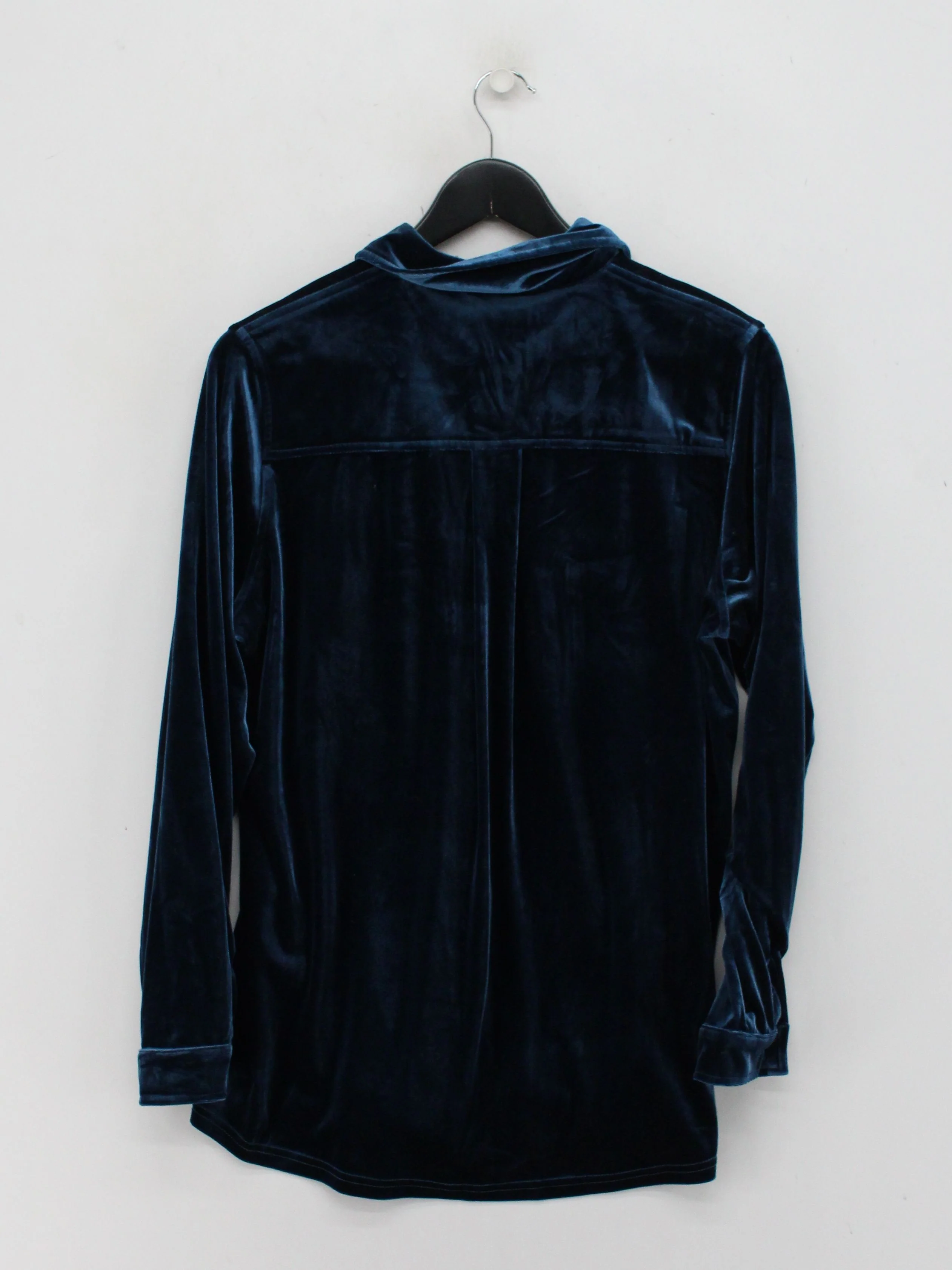Sosandar Women's Shirt UK 14 Blue Polyester with Elastane Basic - Image 2