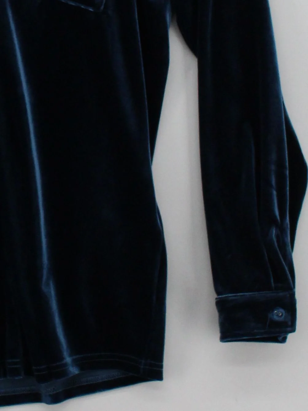 Sosandar Women's Shirt UK 14 Blue Polyester with Elastane Basic - Image 4
