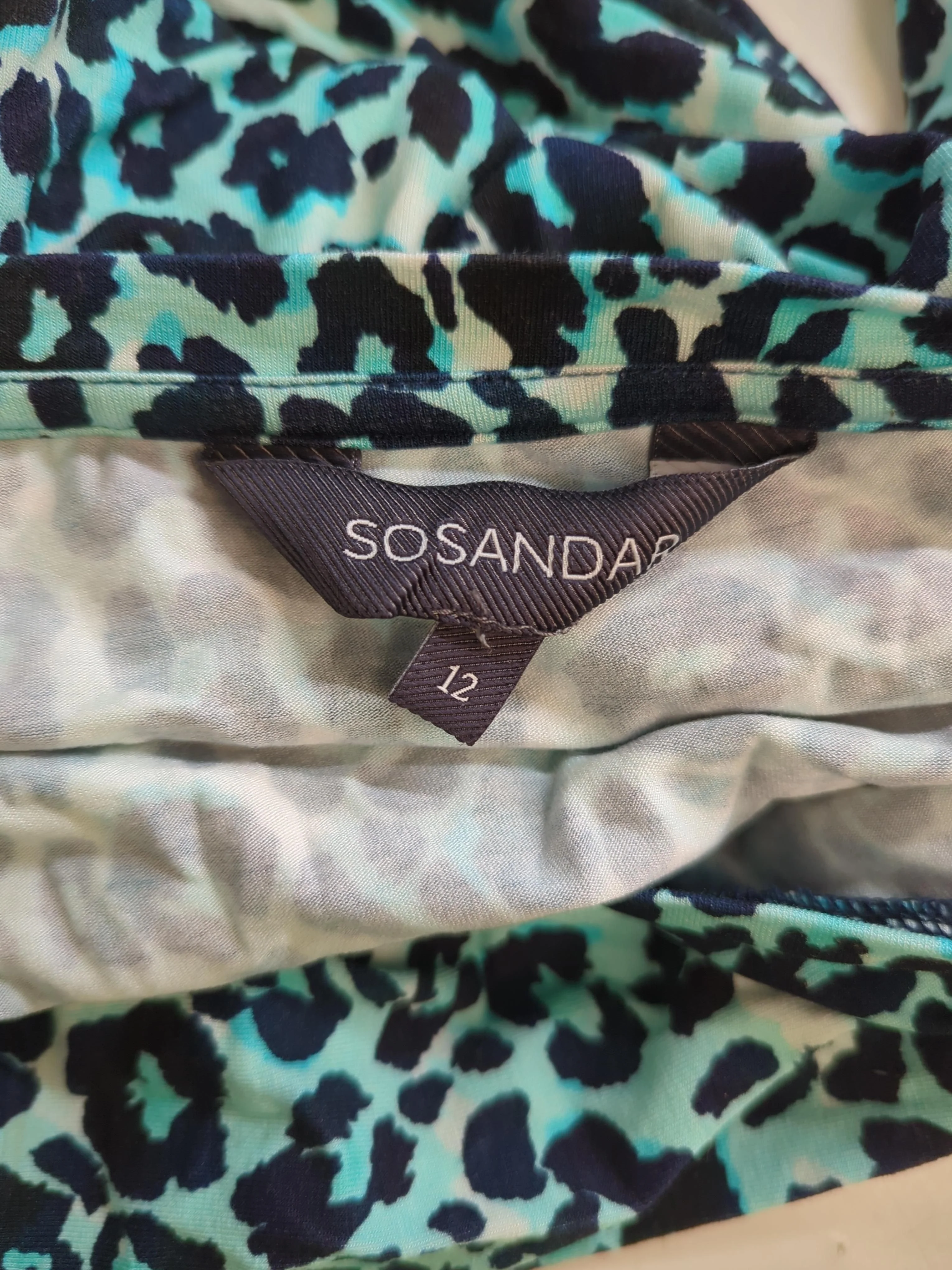 Sosandar Women's Top UK 12 Multi Viscose with Elastane Basic - Image 5