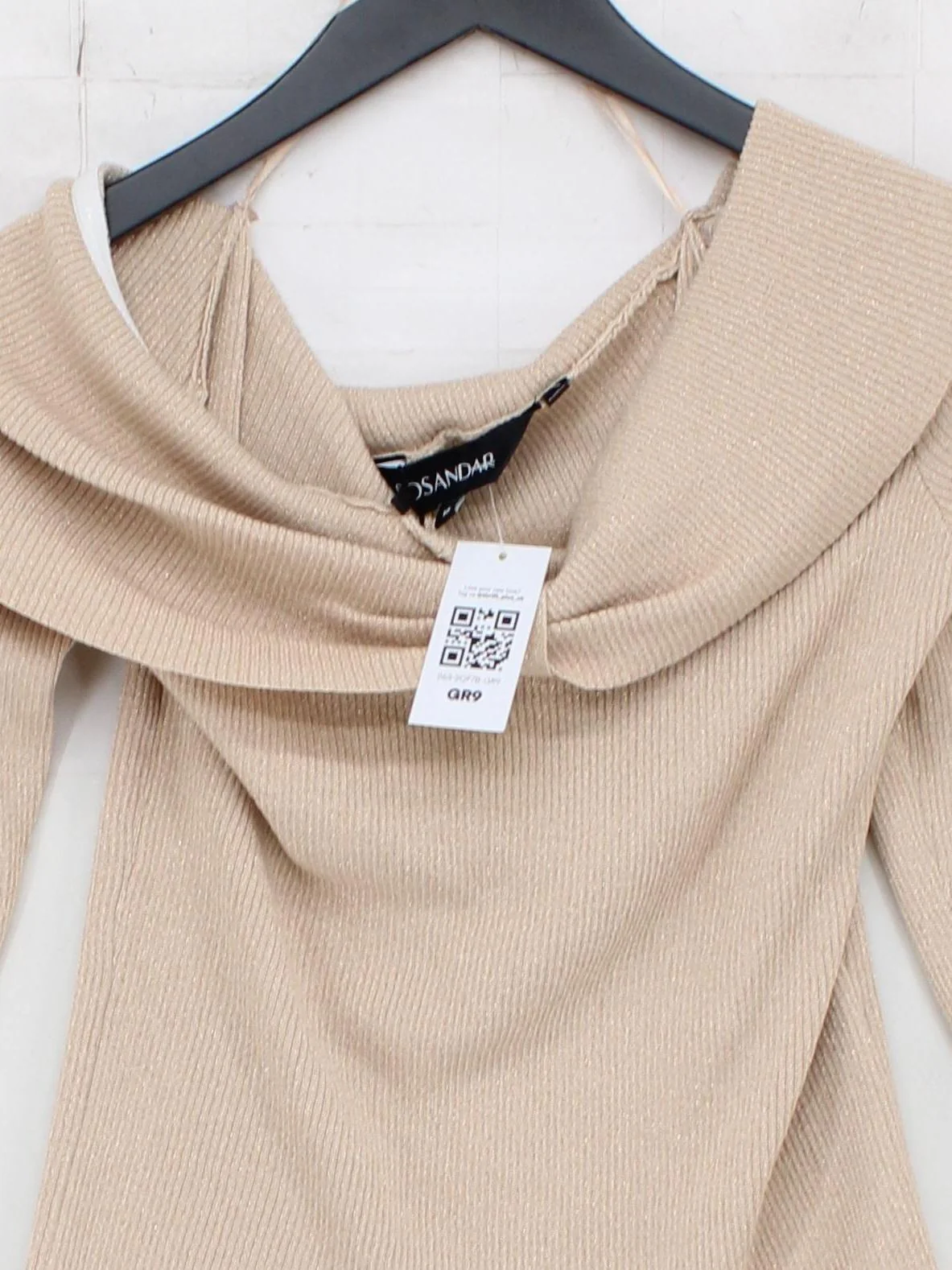 Sosandar Women's Top UK 16 Cream Viscose New with tags - Image 3