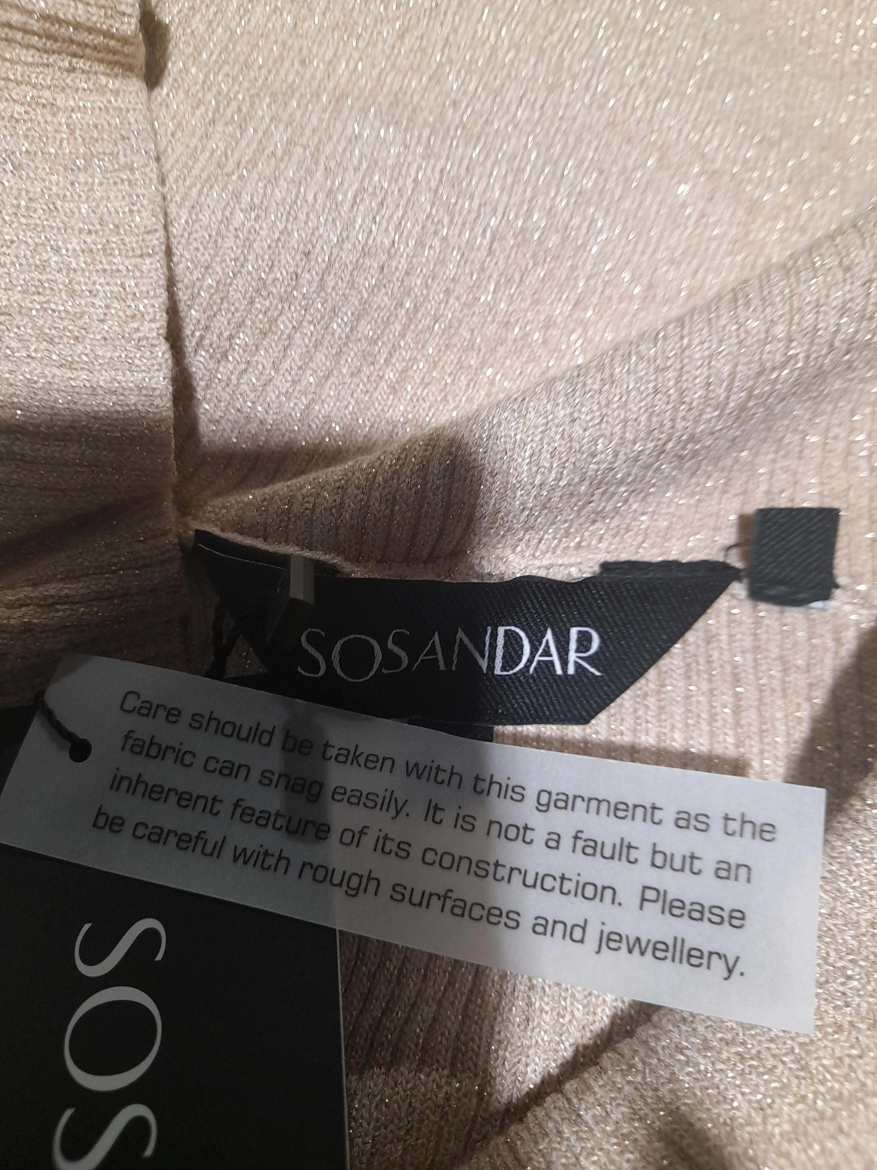 Sosandar Women's Top UK 16 Cream Viscose New with tags - Image 5