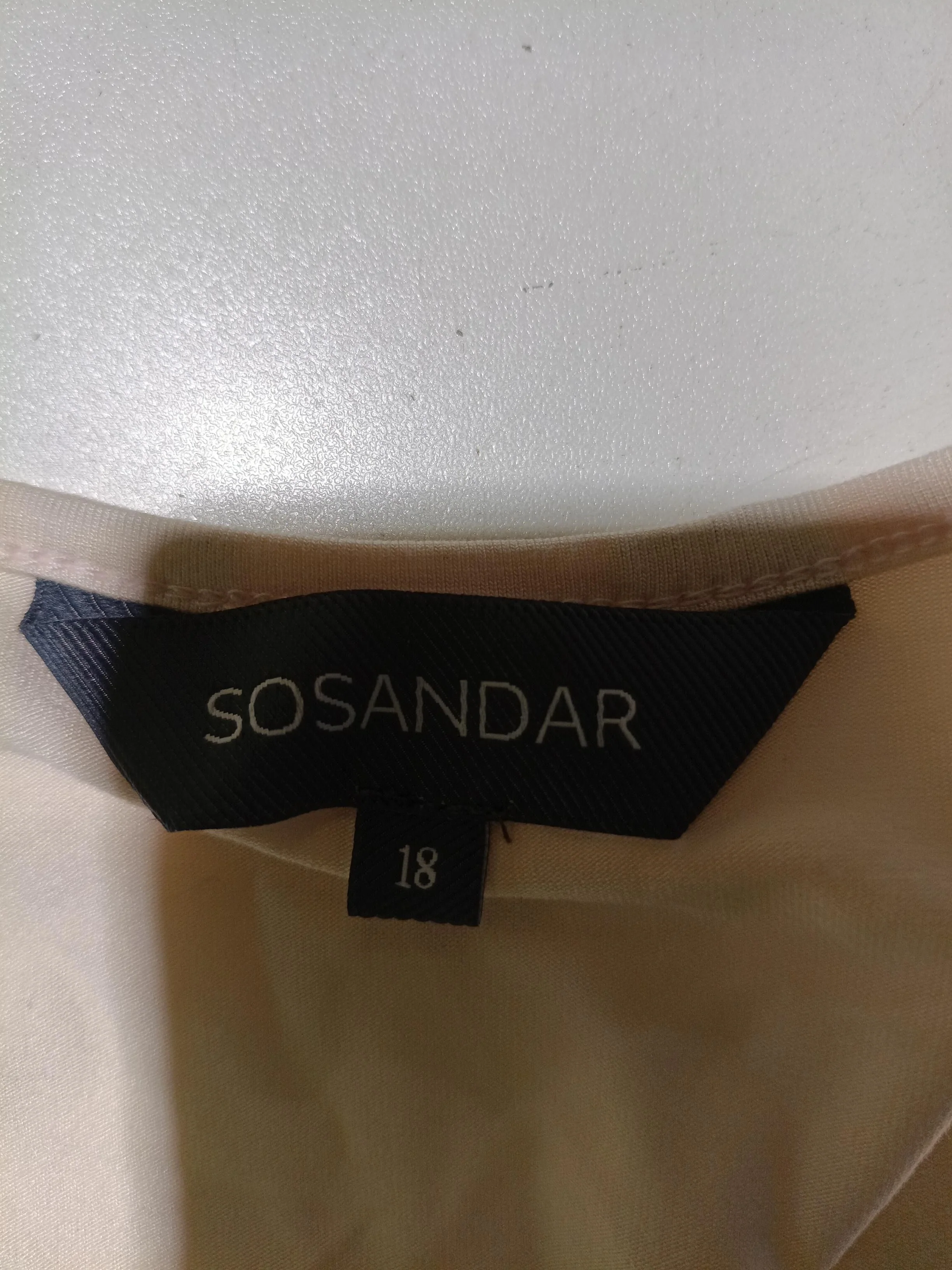 Sosandar Women's Top UK 18 Pink 100% Other Short Sleeve Round Neck Basic - Image 5