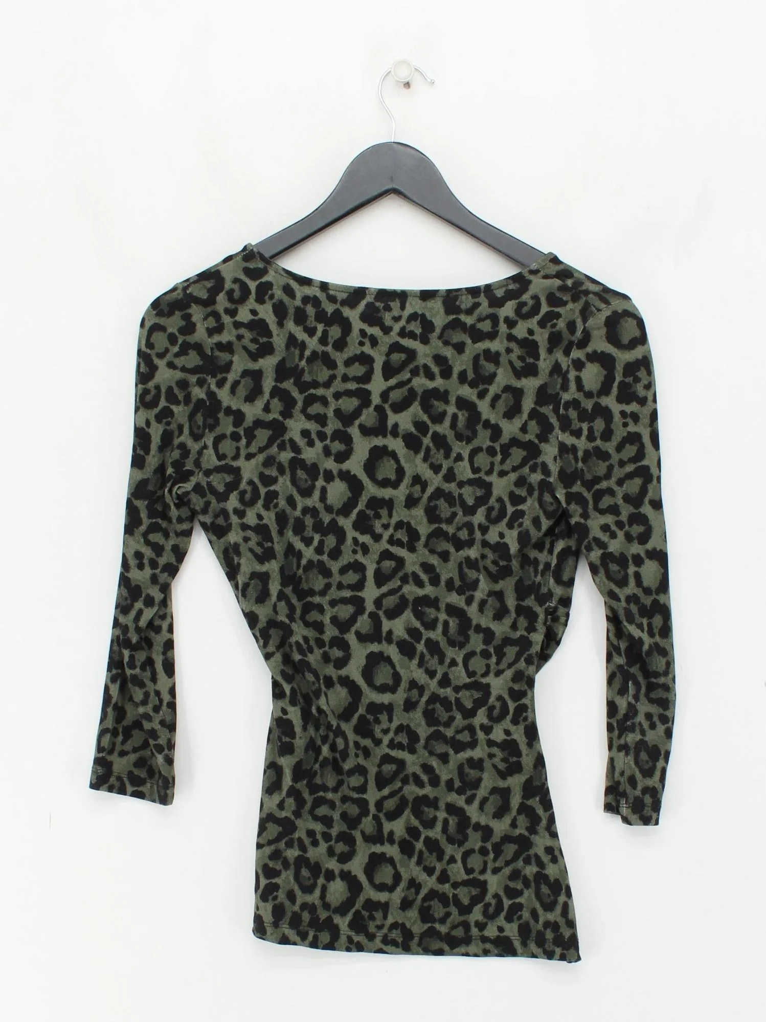 Sosandar Women's Top UK 6 Green Viscose with Elastane Basic - Image 2