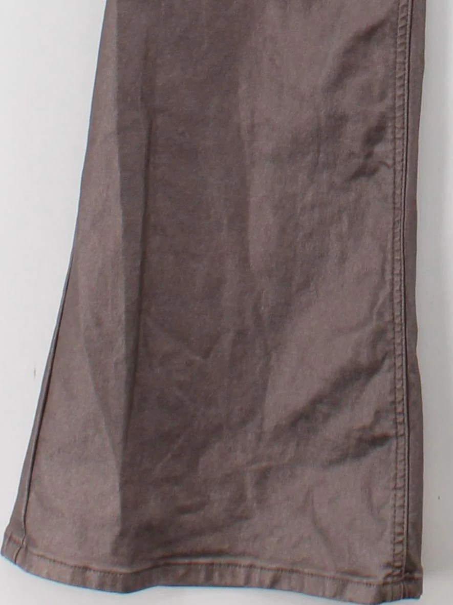 Sosandar Women's Trousers UK 20 Brown Rayon with Nylon, Spandex Flared Chino - Image 4