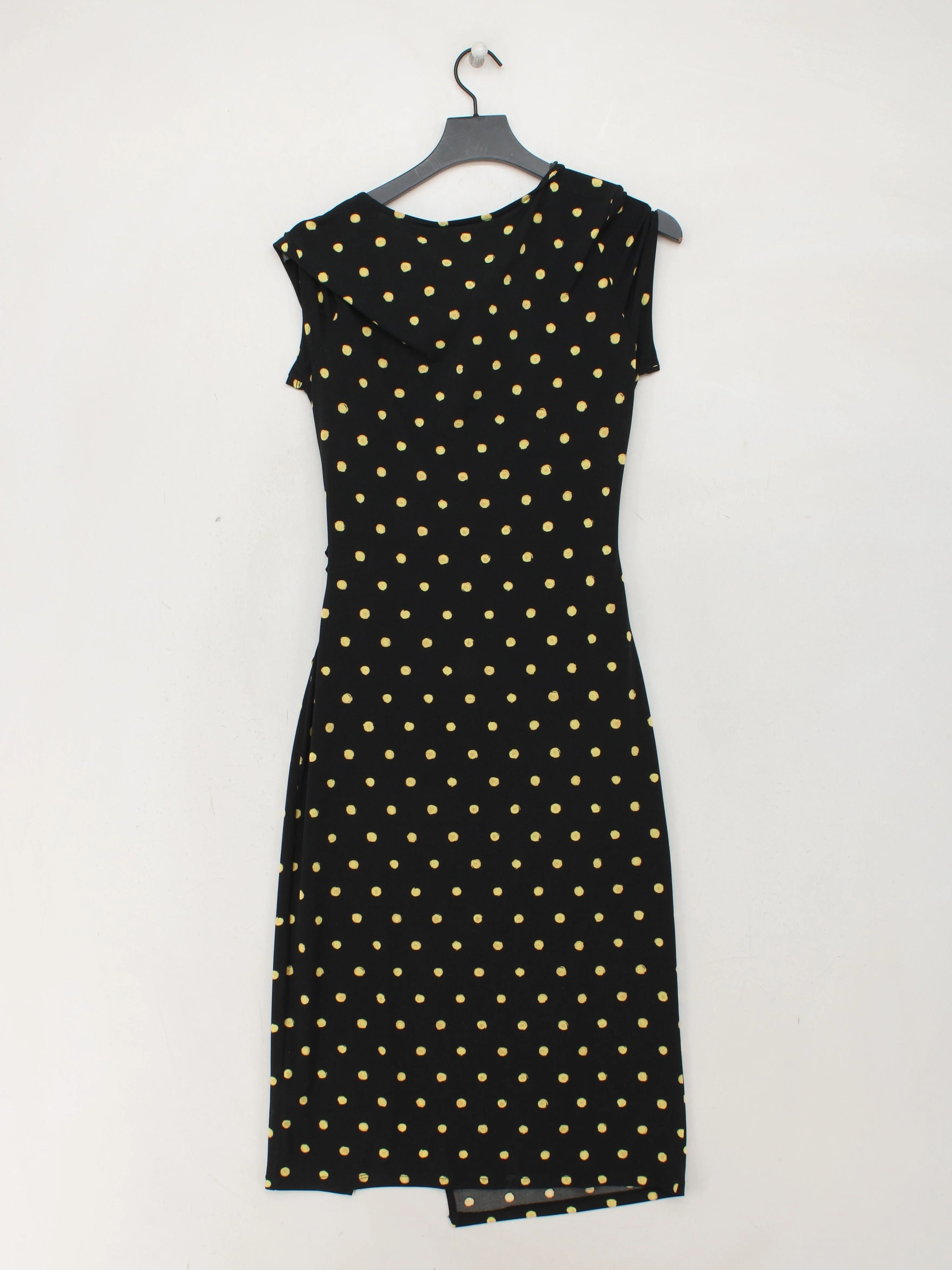Sosandar Wrap Midi Dress UK10 in Black - Image 2