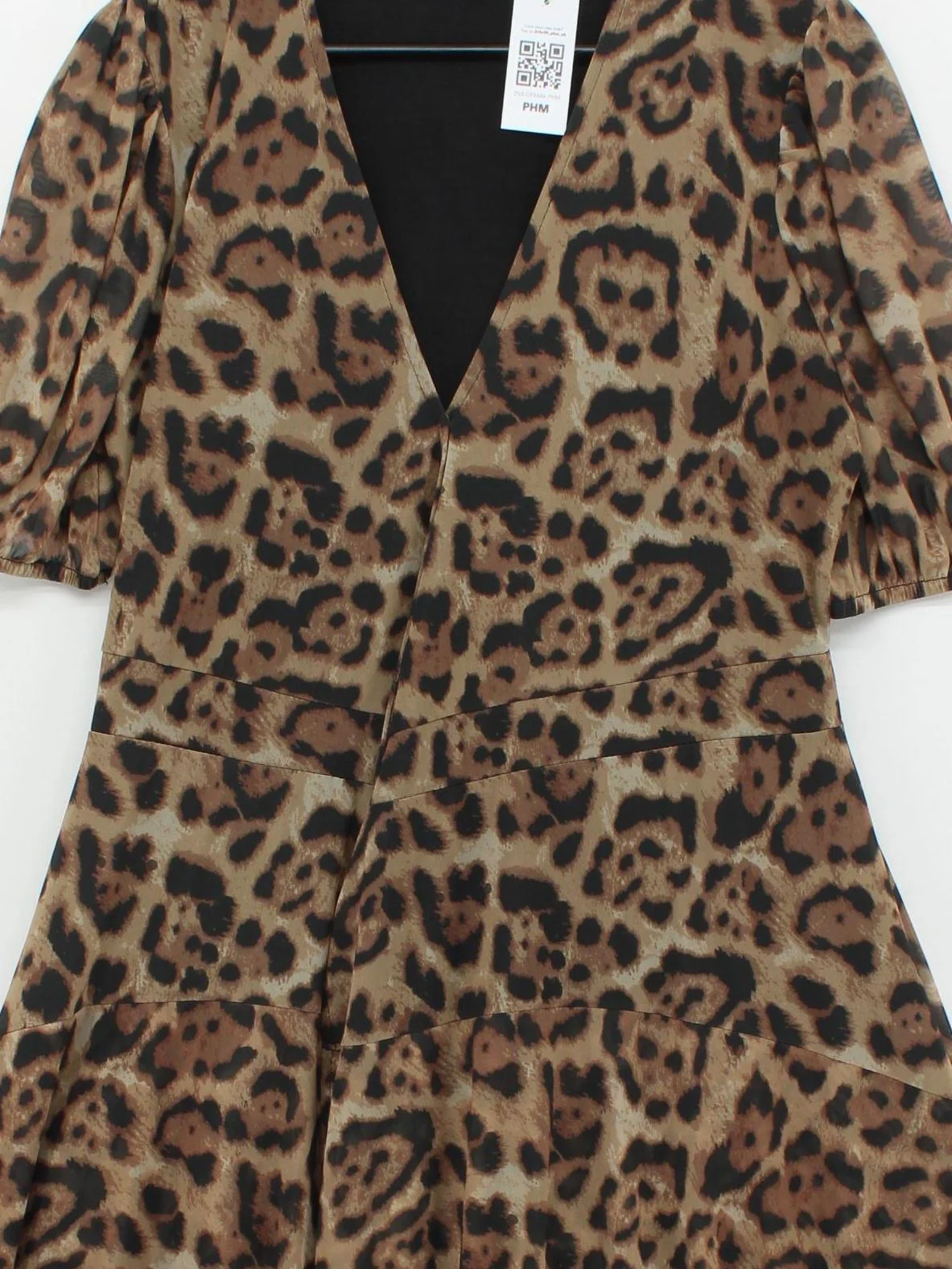 Sosandar Wrap Midi Dress UK14 in Brown - Image 3